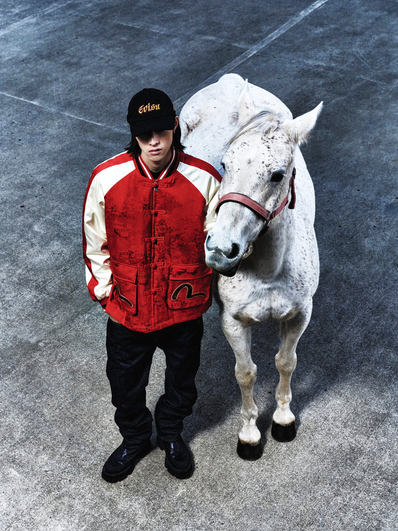 Evisu Logo Embroidery Cap - Beige