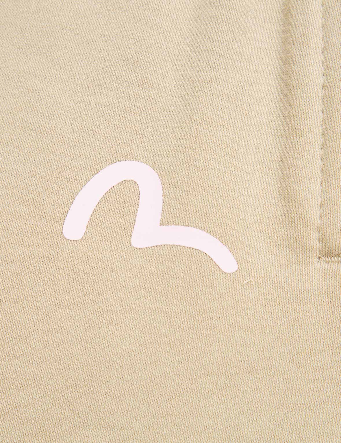 Seagull and Logo Print Sweat Shorts