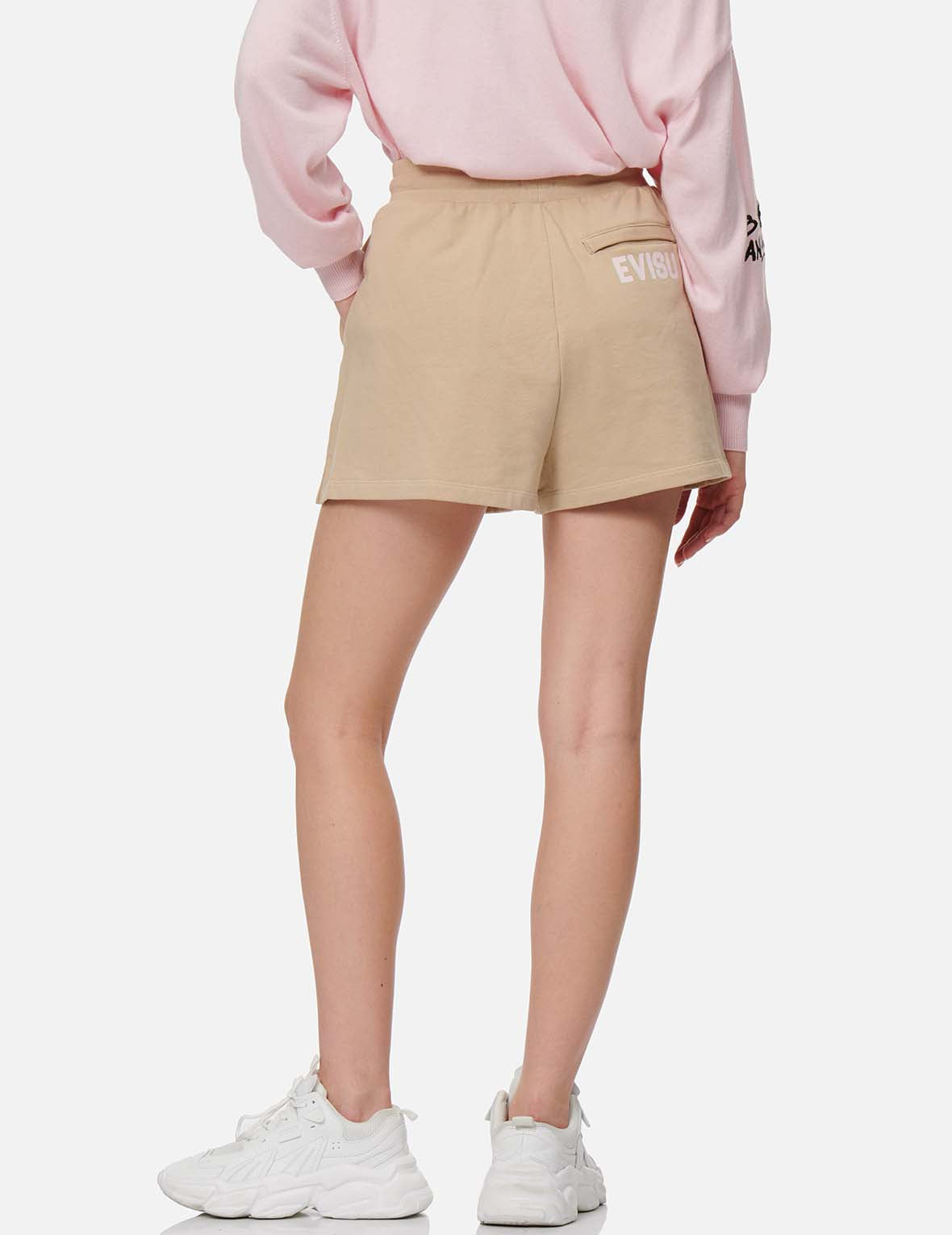 Seagull and Logo Print Sweat Shorts