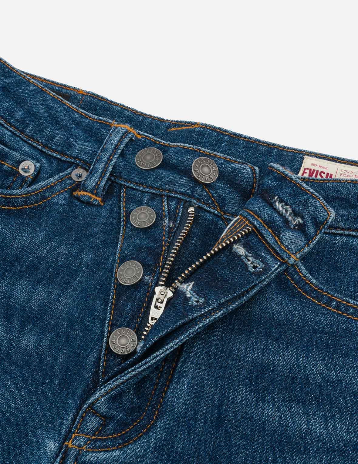 Seagull Appliqué Embroidery Skinny Jeans