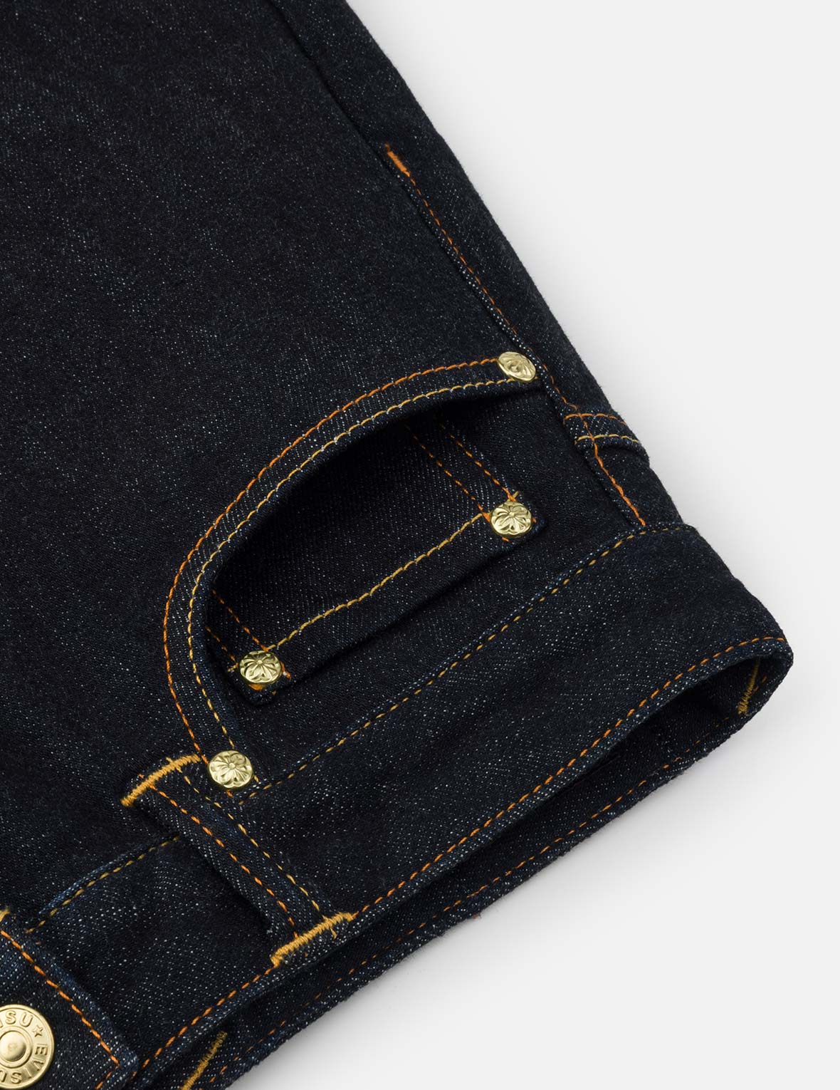 Seagull Embroidery Regular Fit Denim Skirt