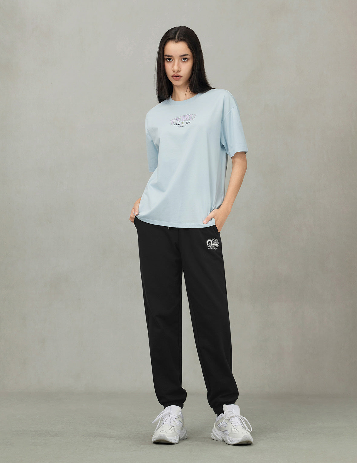 Twisted Rope and Daicock Anchor Print Oversized T-Shirt