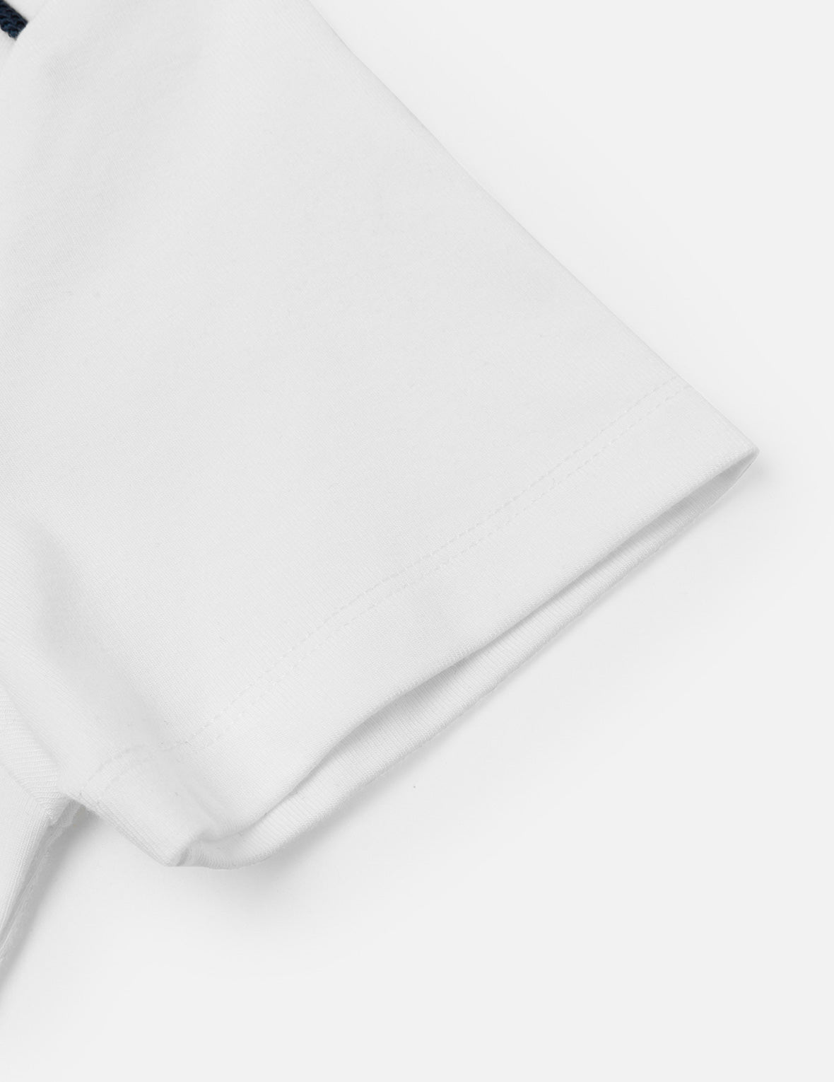 Contrast 3D Seagull and Slogan Embroidery Slim Fit T-Shirt