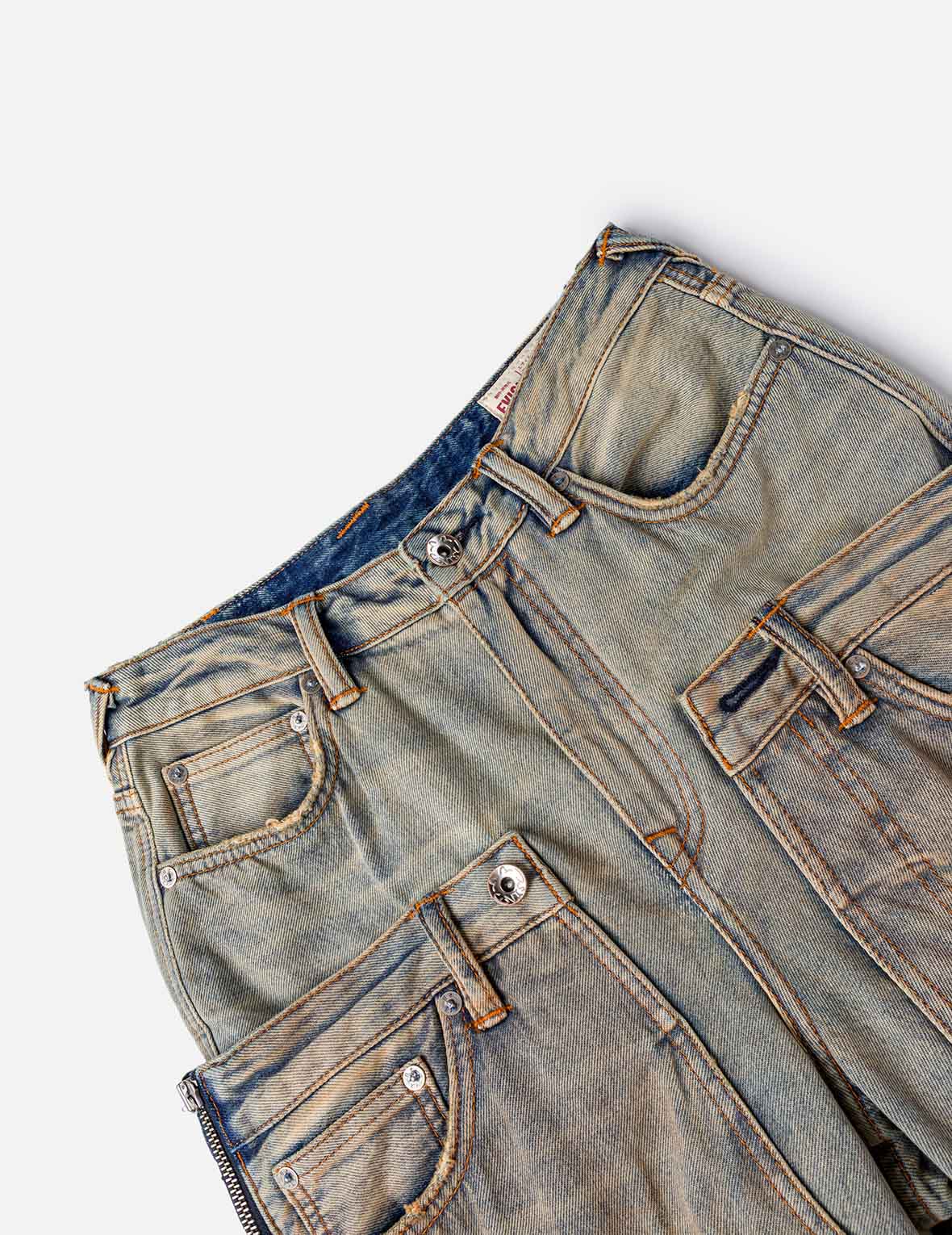 Double Waistband Jeans