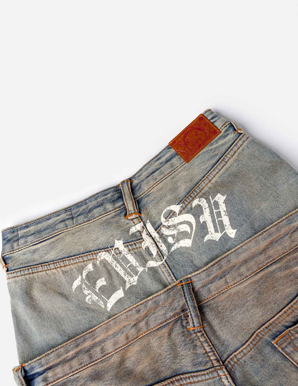 Double Waistband Jeans
