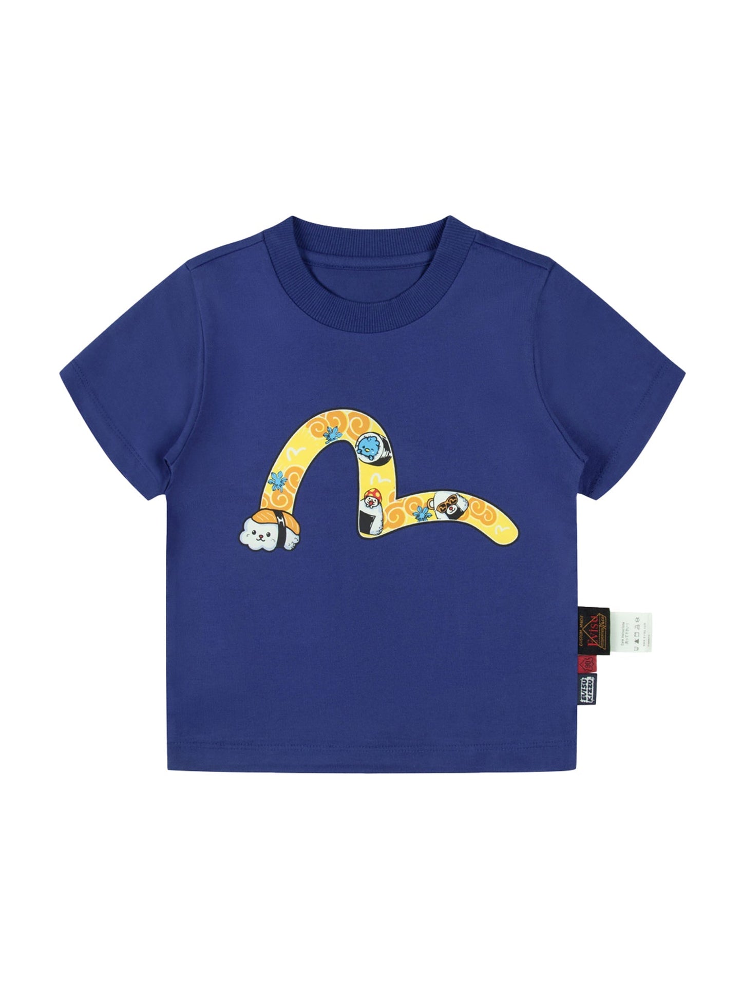 KIZZU Crews Sushi Seagull Print Regular Fit T-shirt
