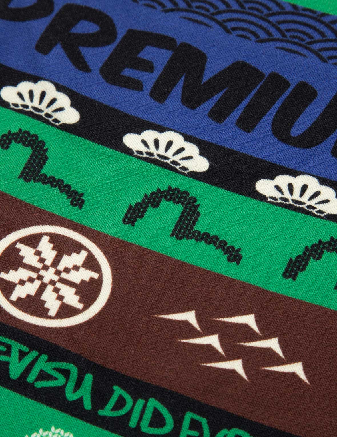Allover Fair Isle-pattern Logo Print Regular Fit Sweatpants