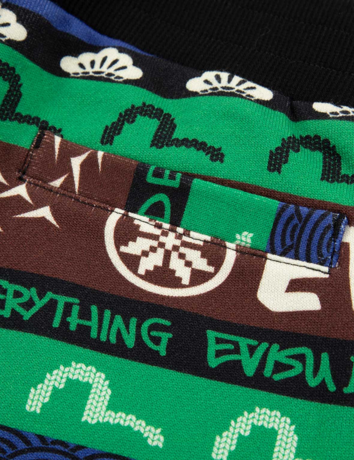 Allover Fair Isle-pattern Logo Print Regular Fit Sweatpants