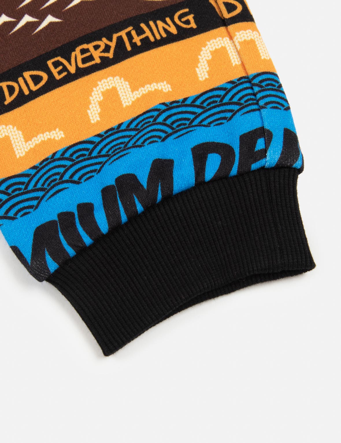 Allover Fair Isle-pattern Logo Print Regular Fit Sweatpants