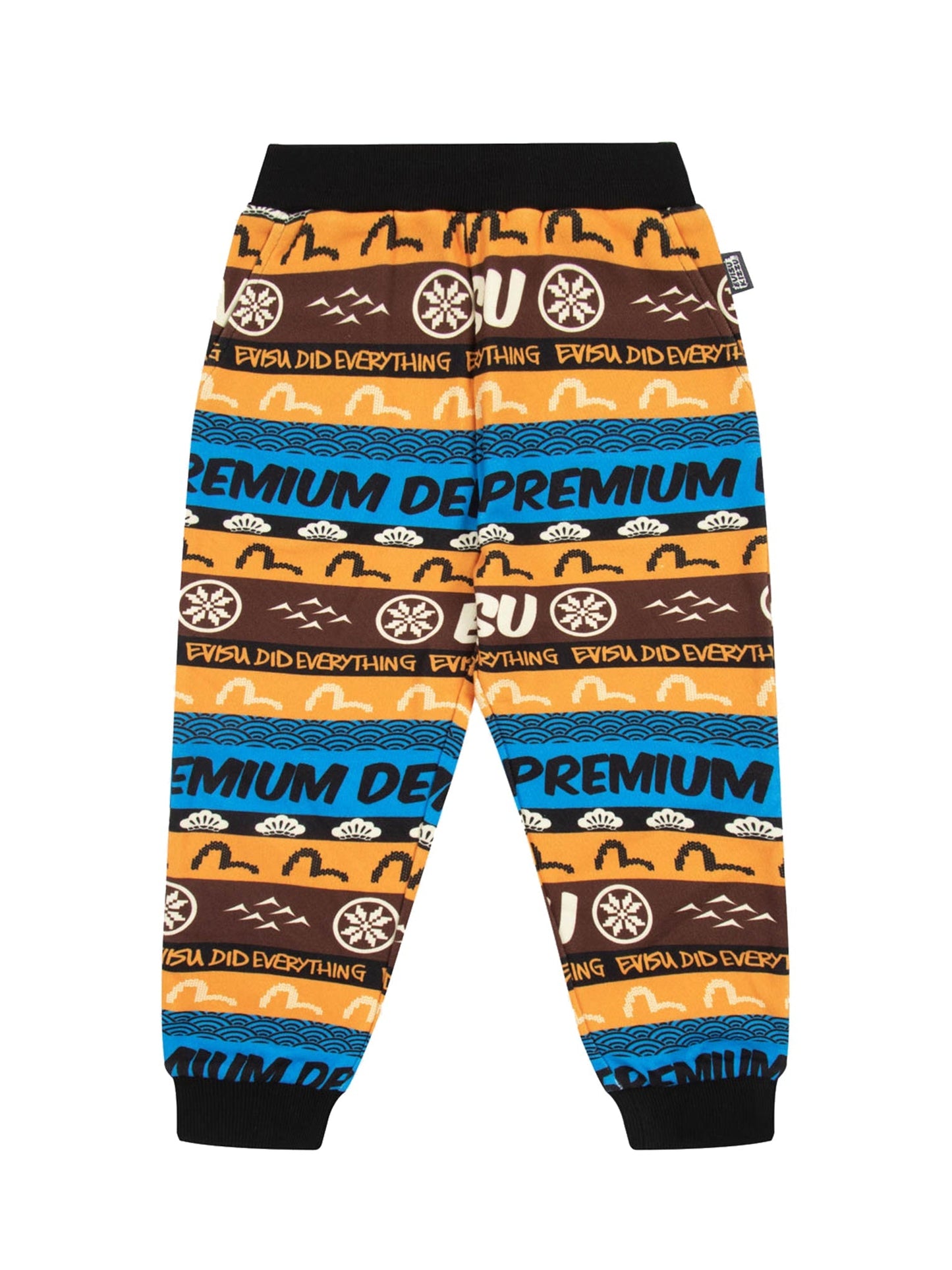Allover Fair Isle-pattern Logo Print Regular Fit Sweatpants