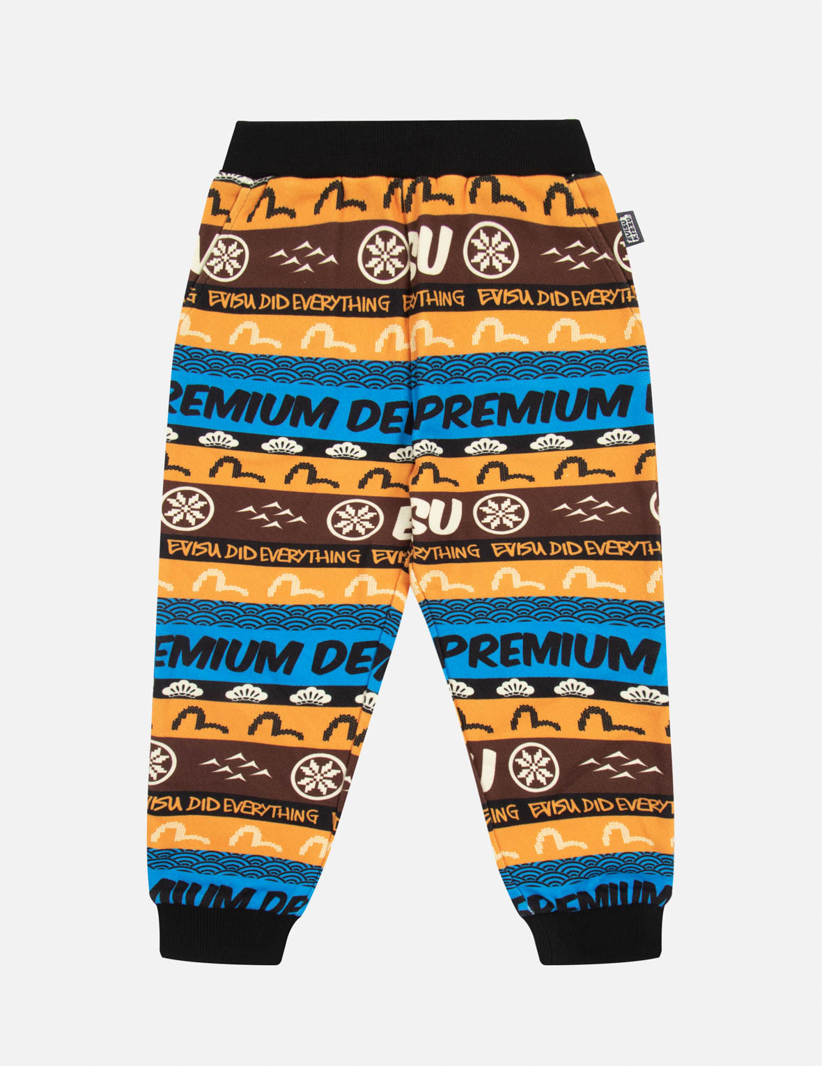 Allover Fair Isle-pattern Logo Print Regular Fit Sweatpants