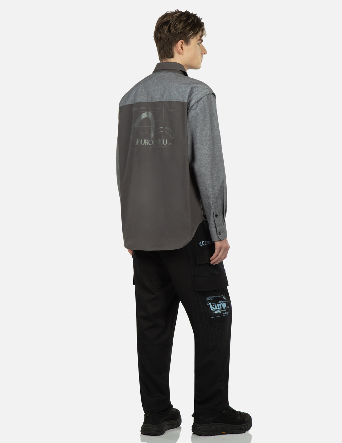 Seagull Print Multi Pocket Shirt