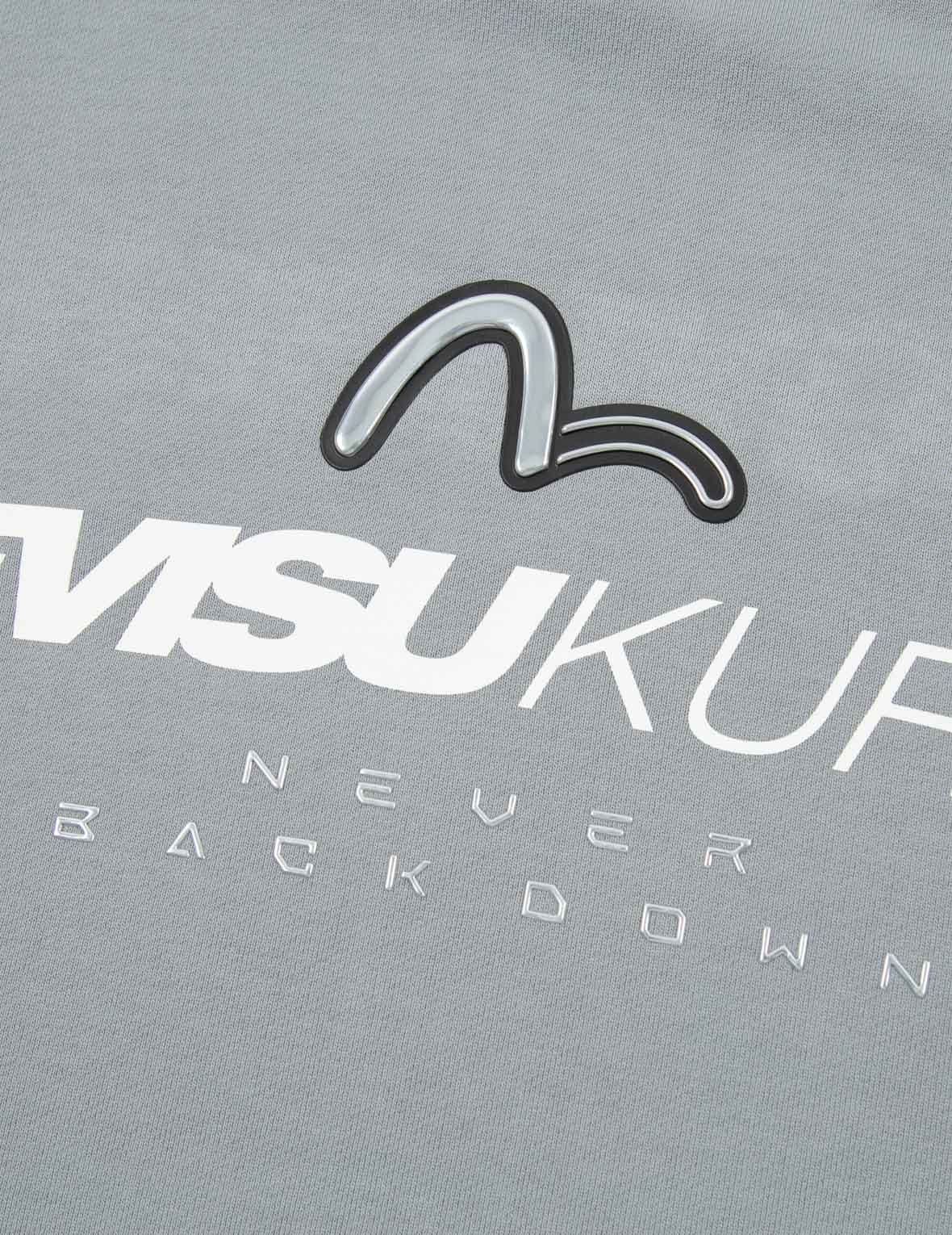Transparent Seagull Badge Logo Print Sweatshirt