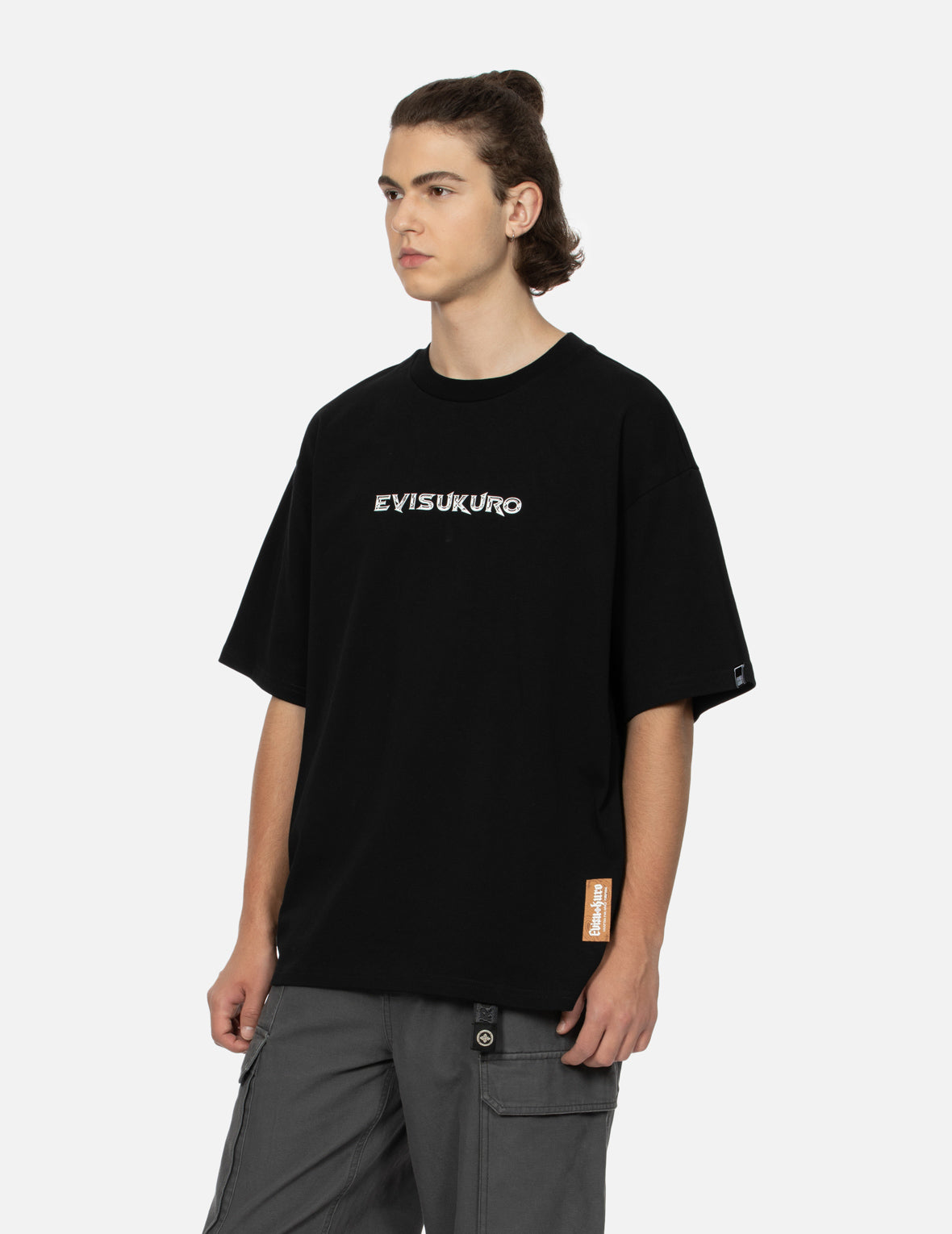 Logo and Slogan Prints Loose Fit T-shirt