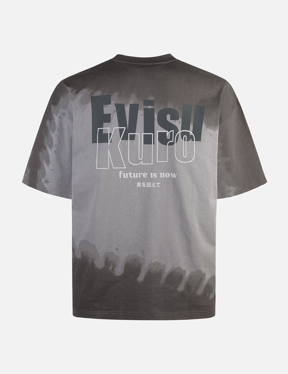 Tie-dye Logo and Slogan Print Oversized T-shirt – EVISU