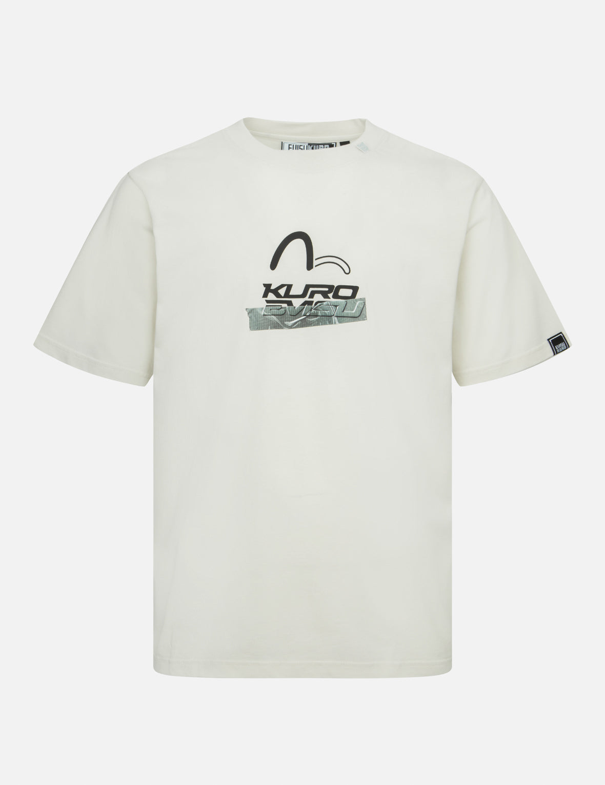 Logo and Tape Print Regular Fit T-shirt