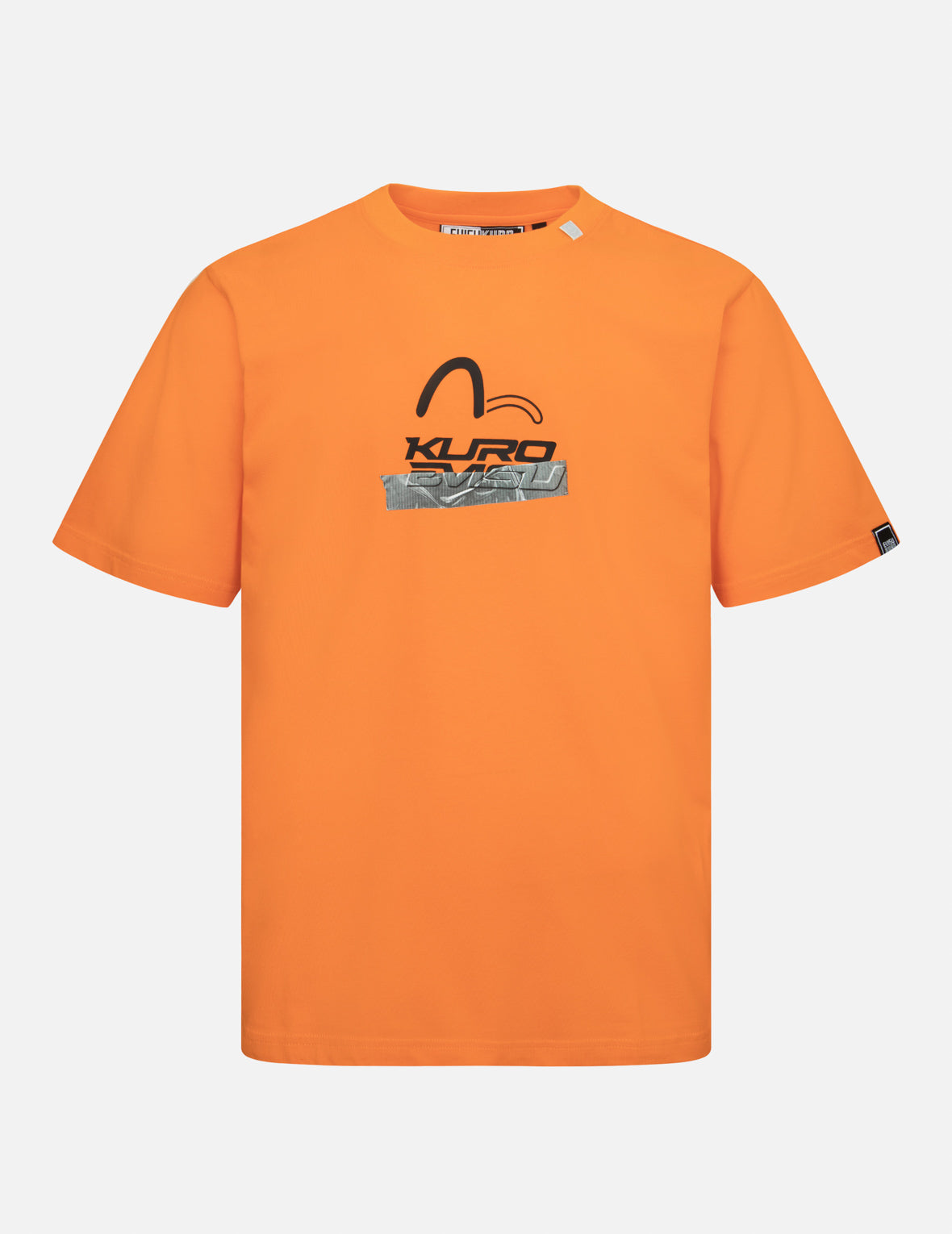 Logo and Tape Print Regular Fit T-shirt