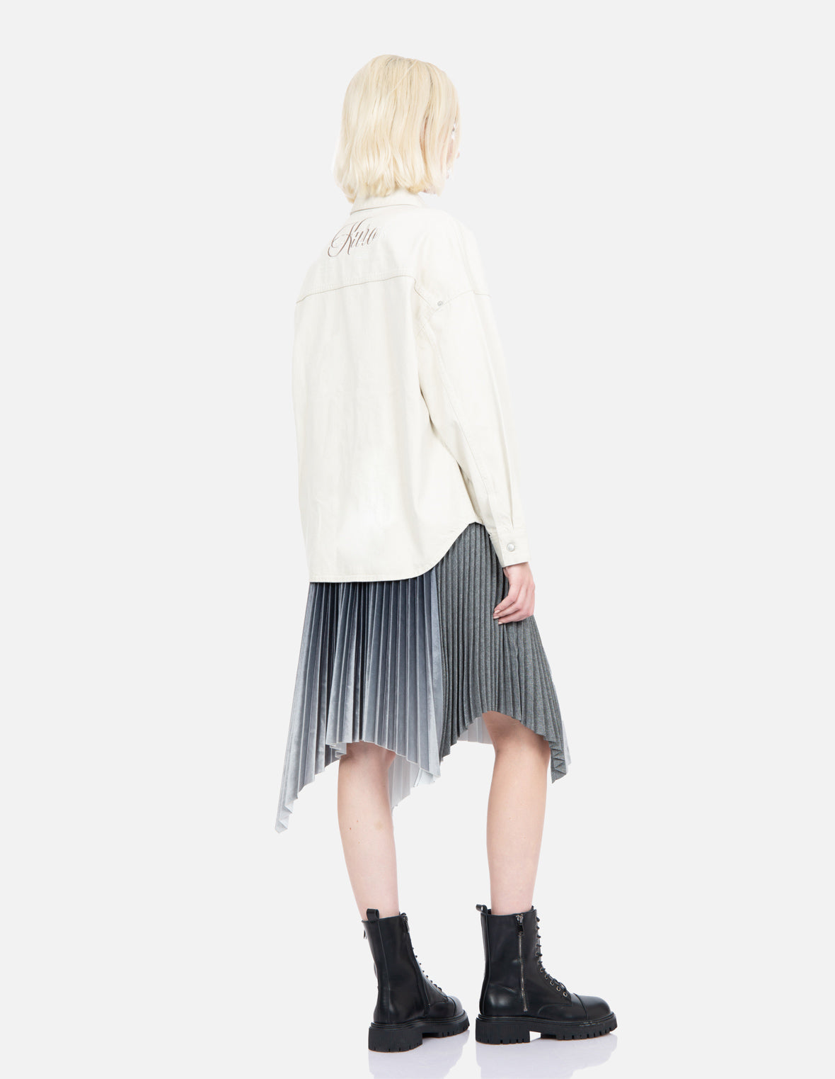 Logo Embroidered Denim Shirt