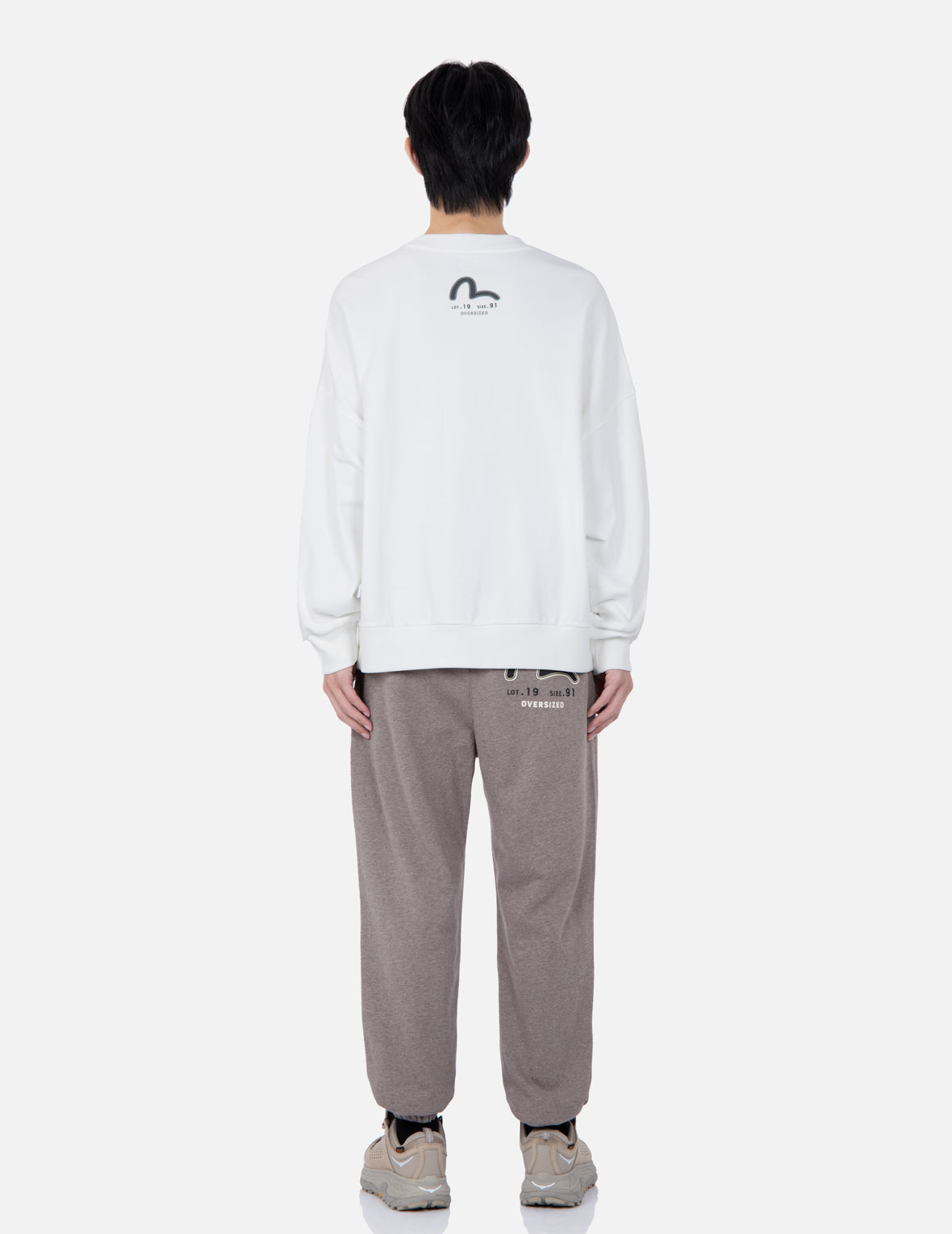 Retro Logo Print Oversized Sweatshirt