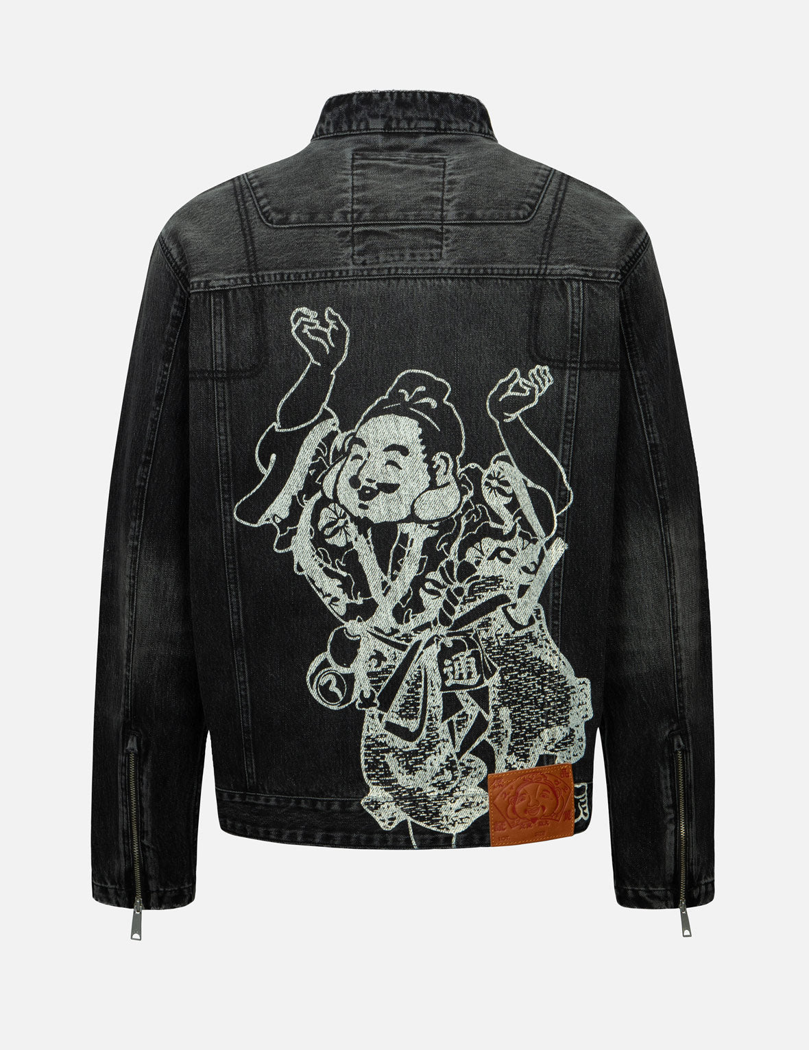 GOD Of War Custom Distressed Denim Jean Jacket buy