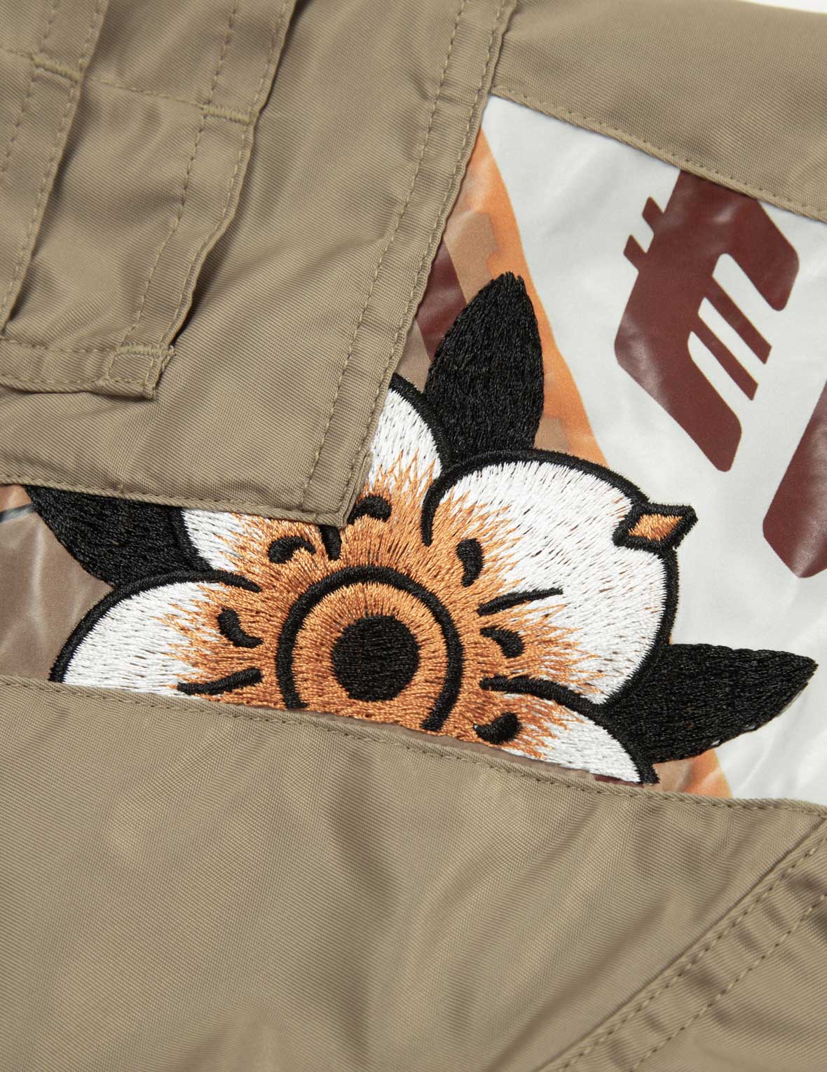 "Virtual Vacation" Daicock Print Loose Fit Bomber Jacket