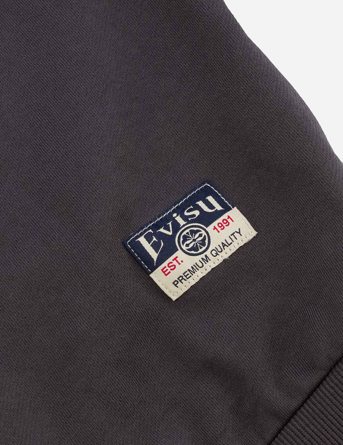 商标刺绣宽版休闲半拉链卫衣