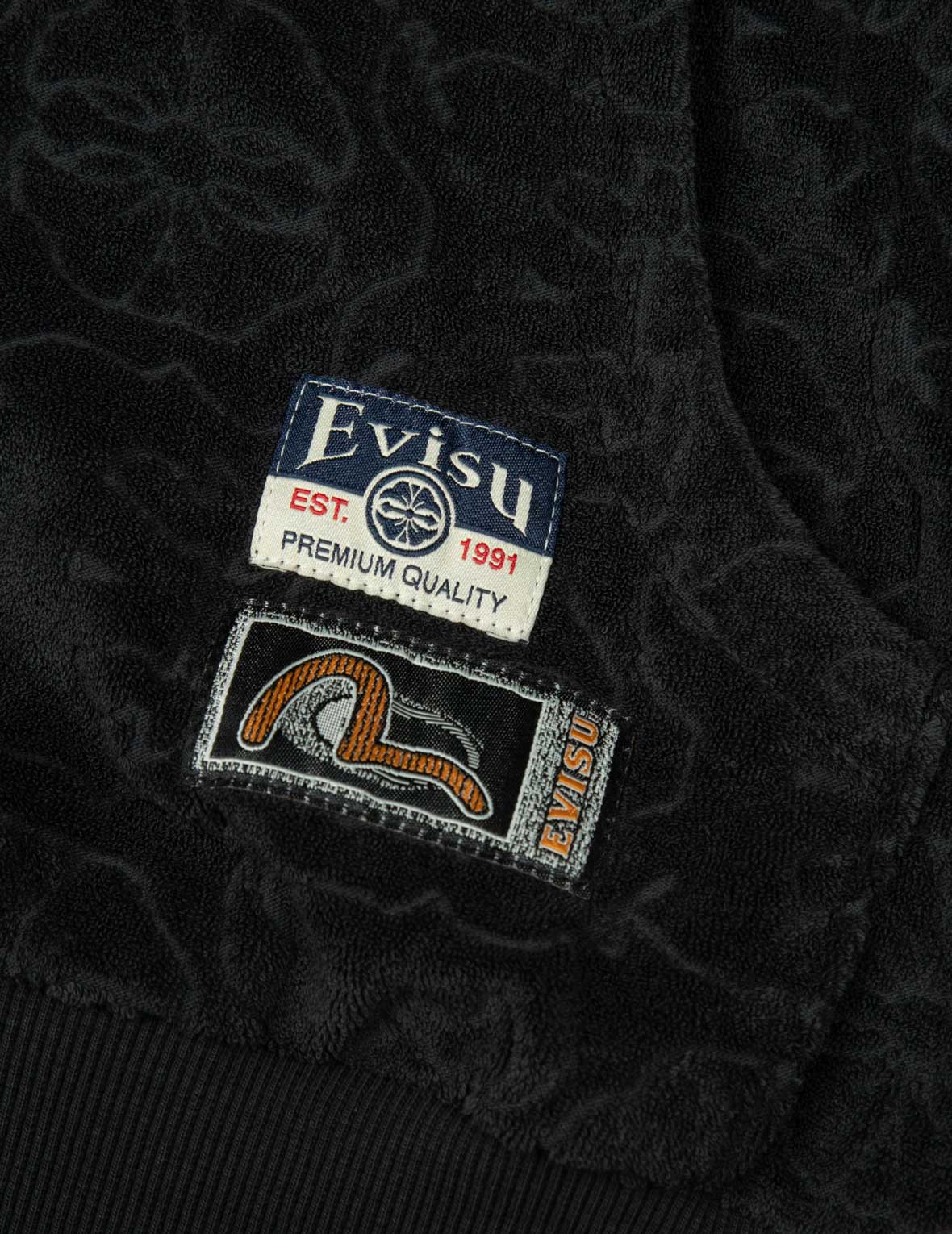 Monogram Jacquard Boucle and Seagull Embrodiery Relax Fit Hoodie