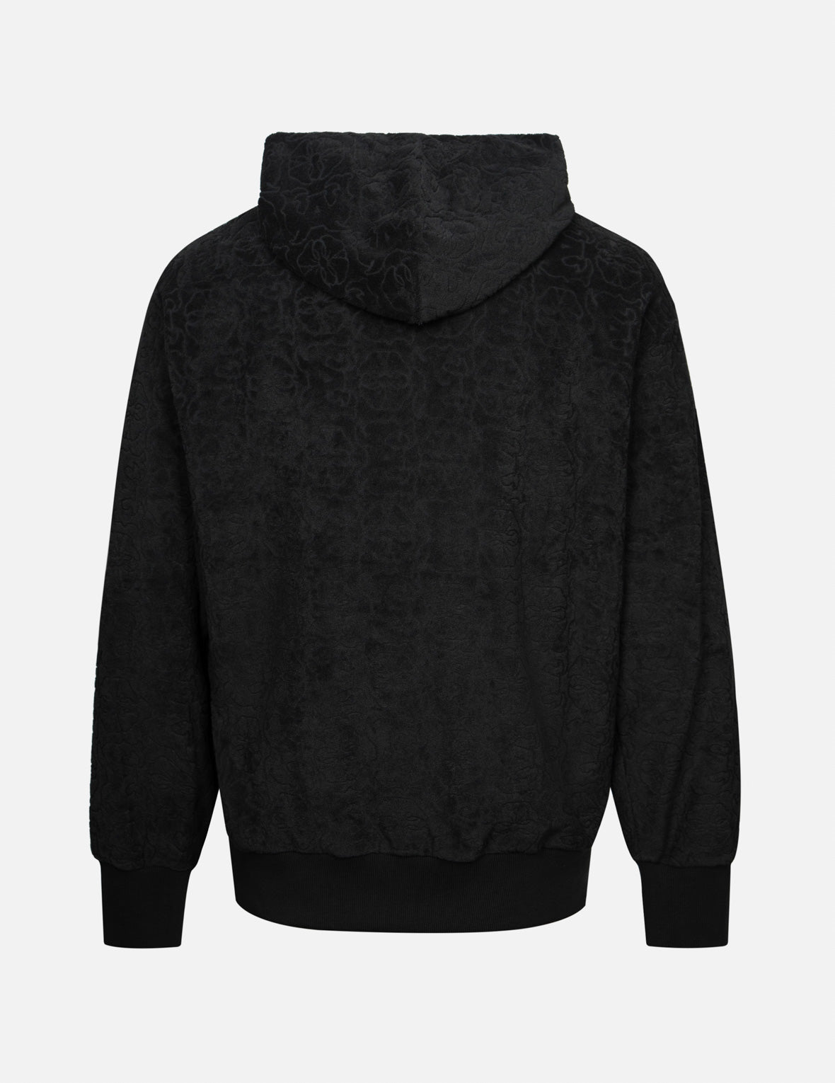 Monogram Jacquard Boucle and Seagull Embrodiery Relax Fit Hoodie