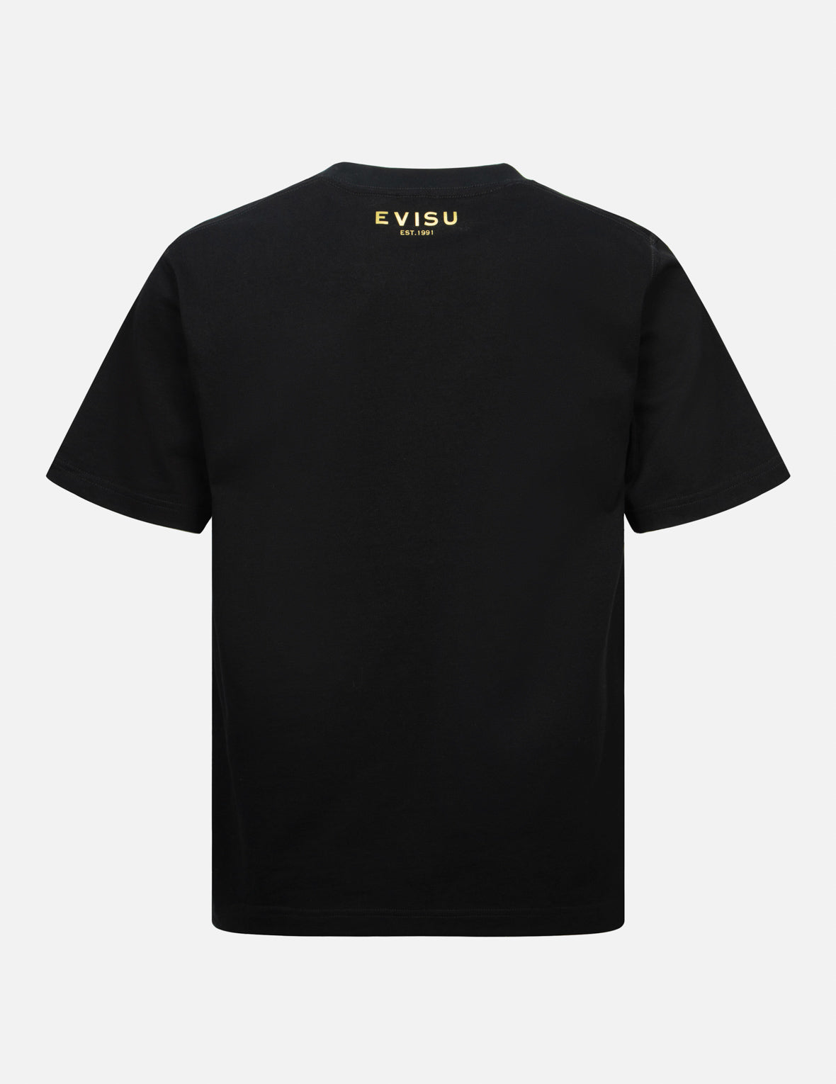 Kamon and Logo Foil Print Regular Fit T-shirt