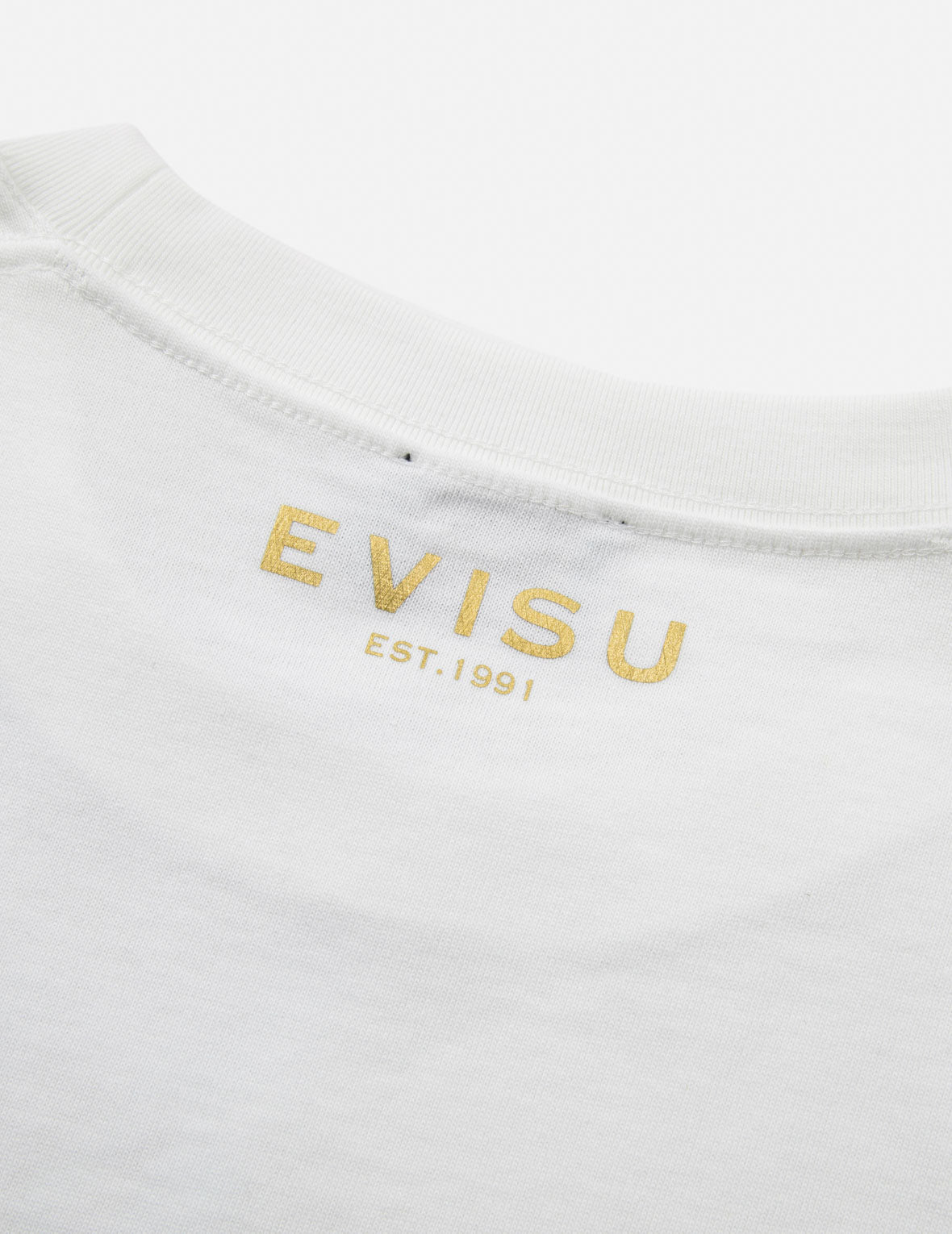 Kamon and Logo Foil Print Regular Fit T-shirt