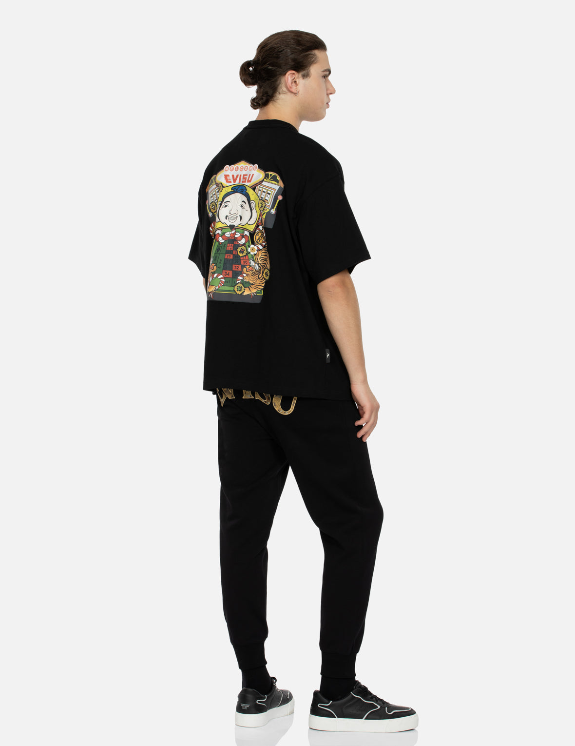 Lucky Slot Machine Print Loose Fit T-shirt