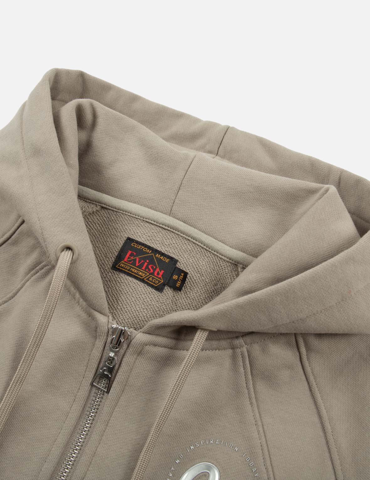 立体海鸥印花短款拉链卫衣