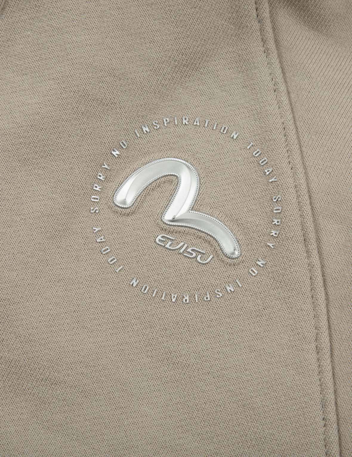 立体海鸥印花短款拉链卫衣