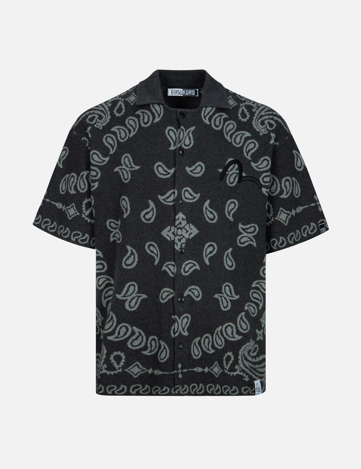 Allover Paisley Relax Fit Short Sleeves Knit Shirt – EVISU