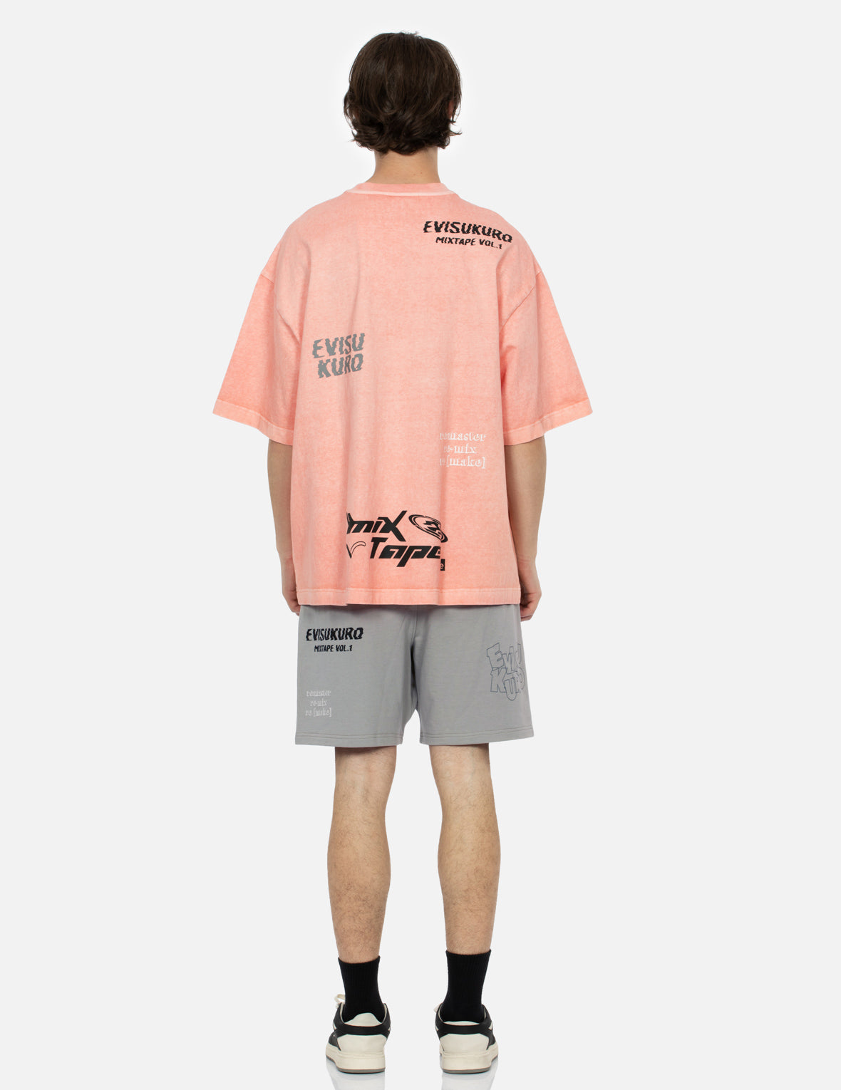 Multi Logo Print Oversized T-Shirt