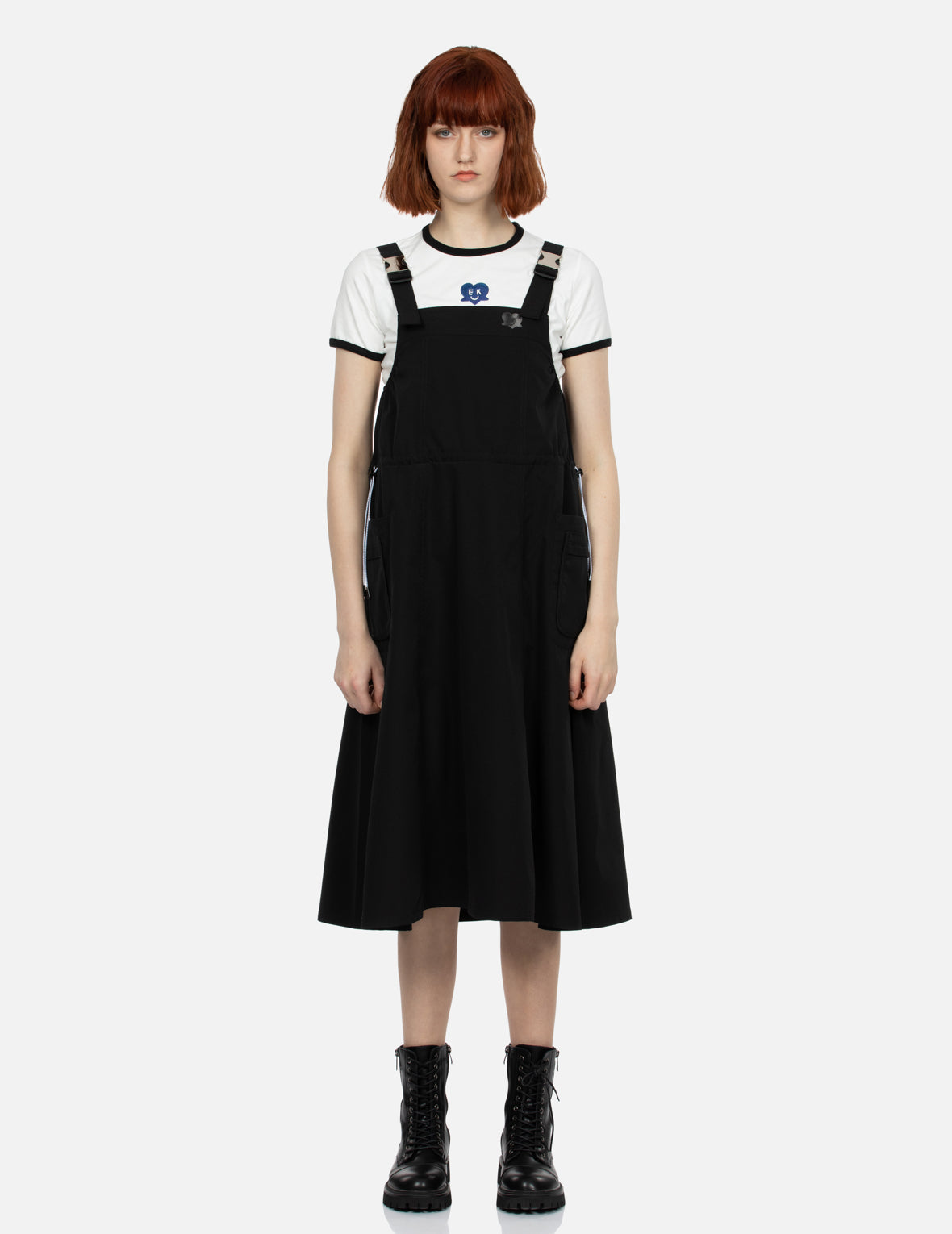 Mirrored Printed Fashion Fit Dungaree Dress