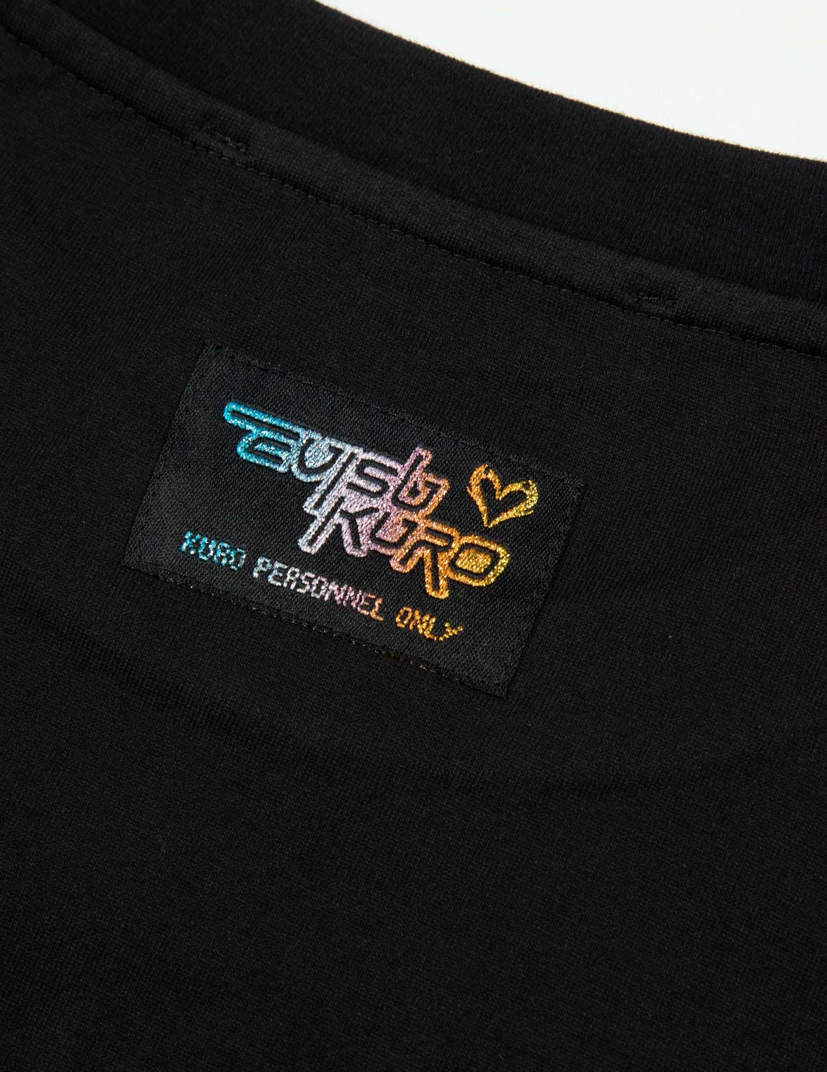 Y2K幻彩爱心地球印花宽版T恤