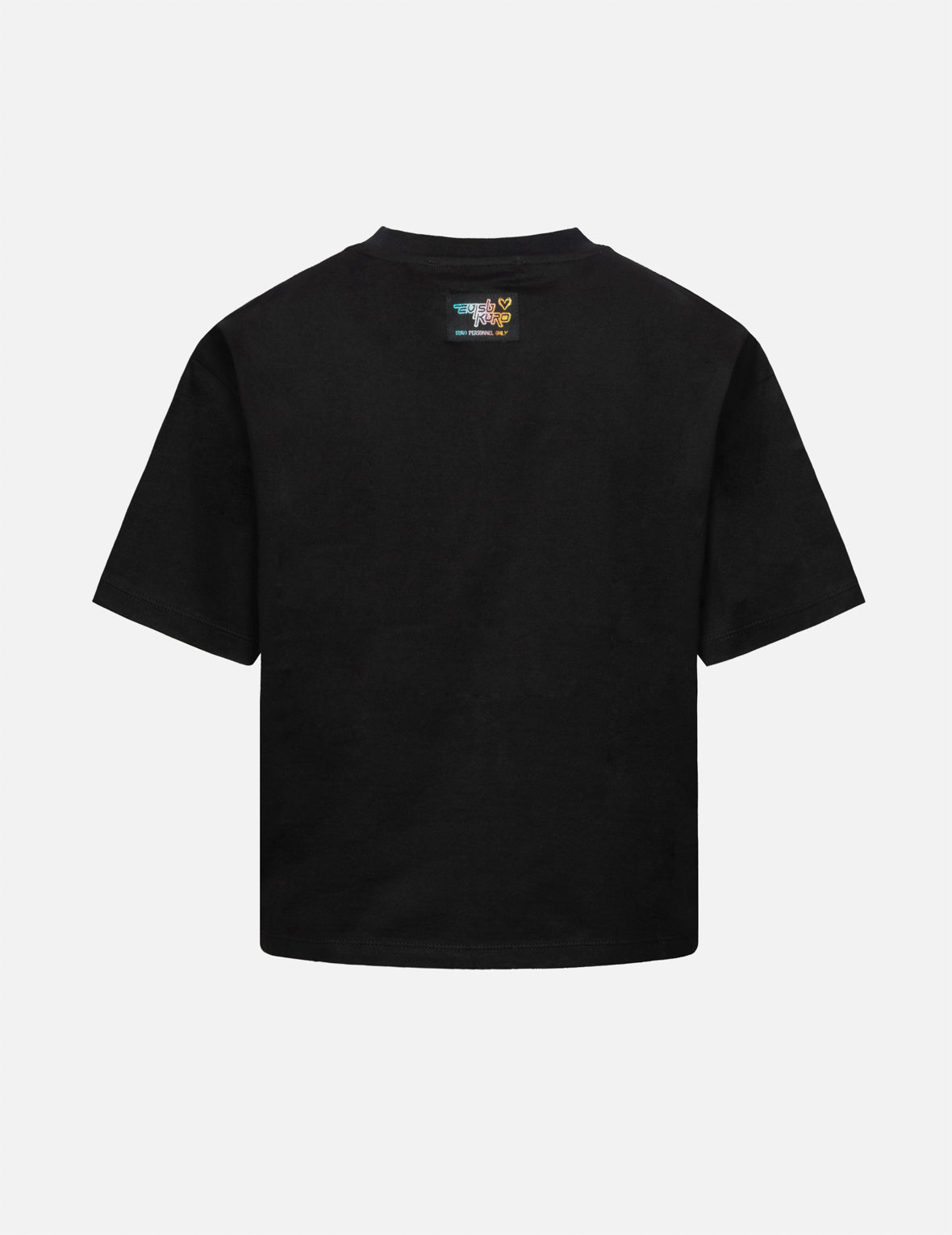 Y2K幻彩爱心地球印花宽版T恤