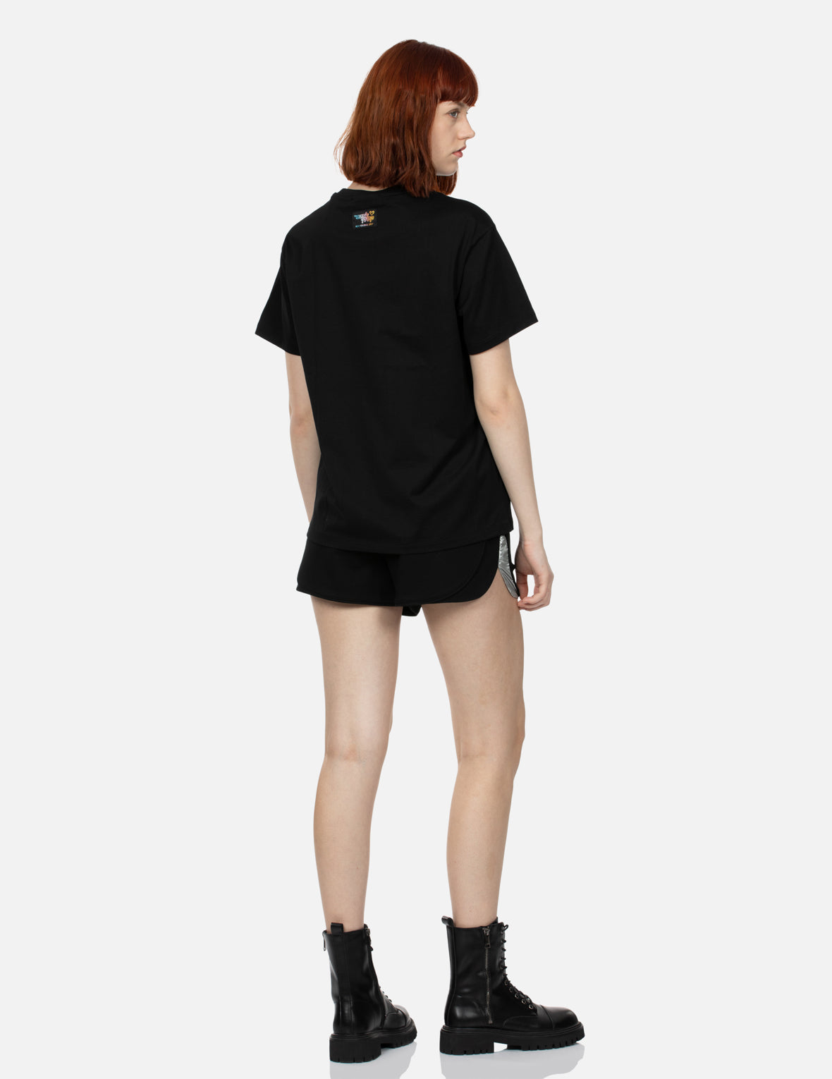 Y2K Holographic Sticker Print Boyfriend T-shirt
