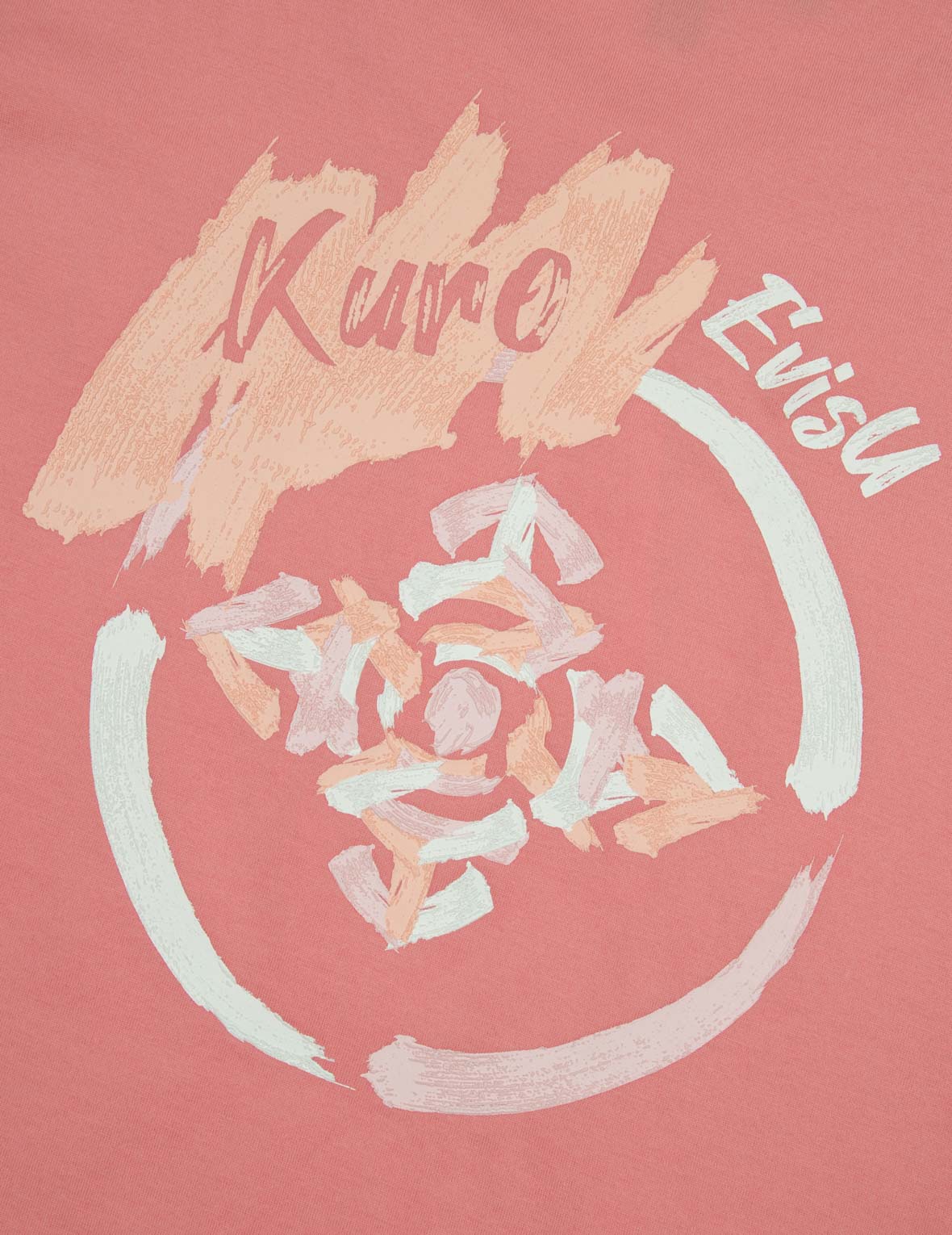 Brush Art Kamon Logo Printed Cropped T-shirt