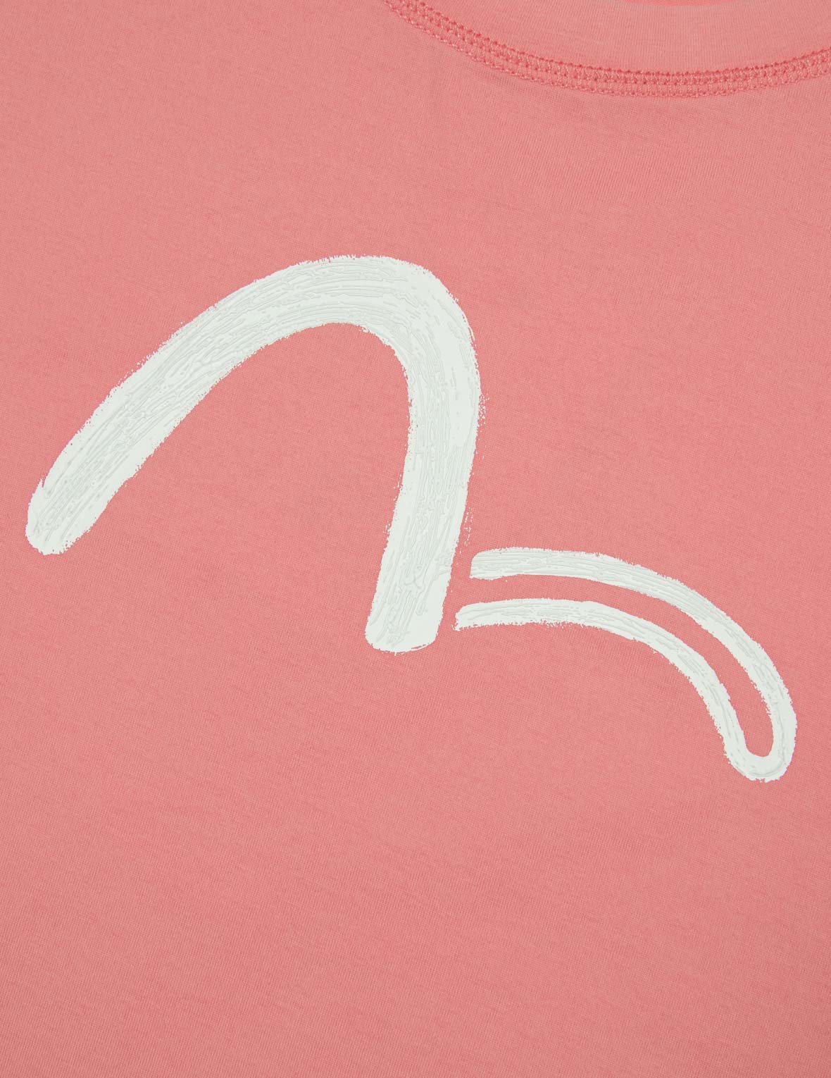 Brush Art Kamon Logo Printed Cropped T-shirt