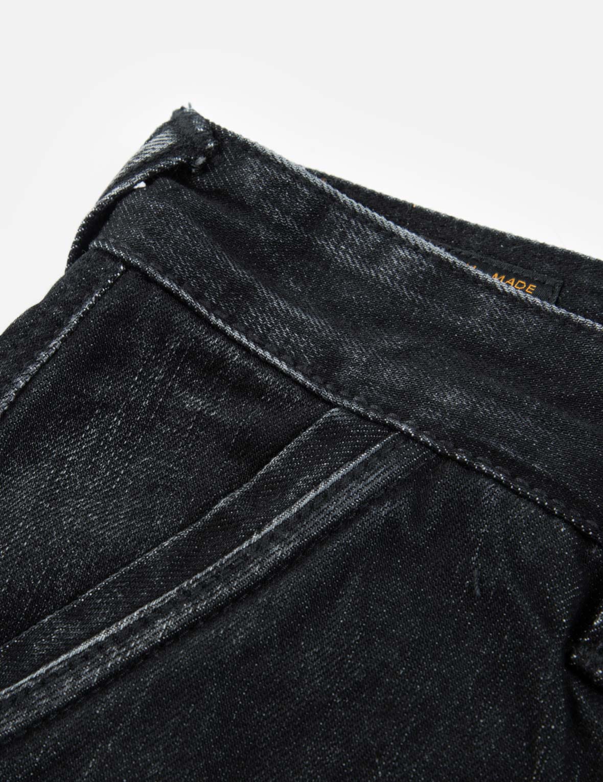 Seagull Print Cargo Denim Shorts