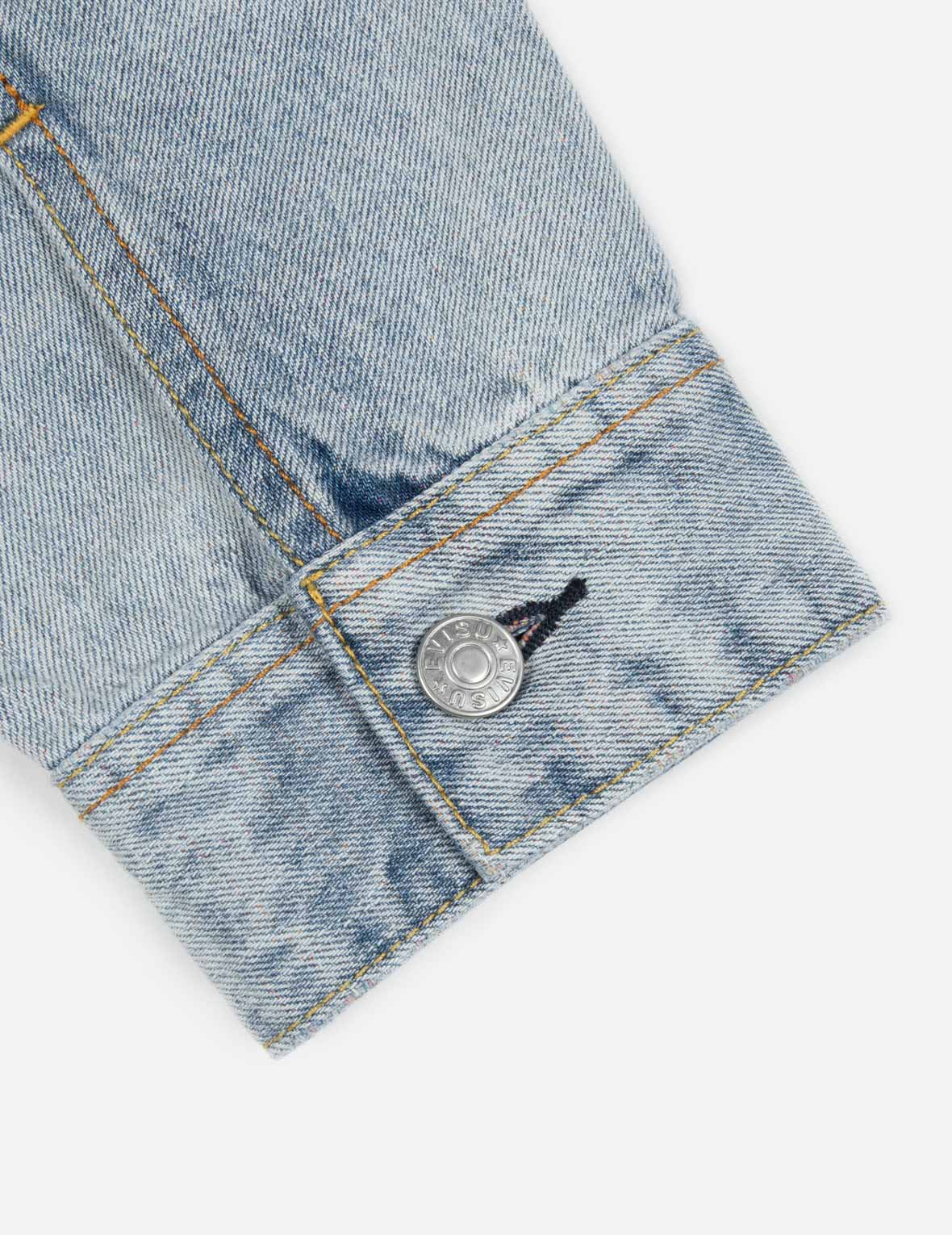 解构风格彩纱海鸥宽版牛仔外套