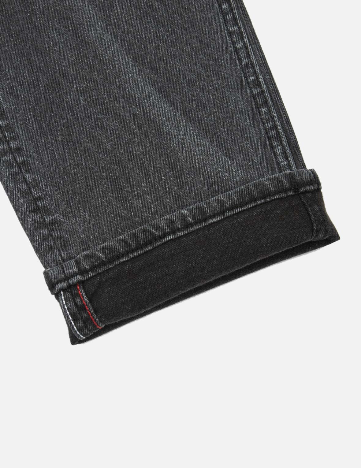 Washed Retro Ribbon Seagull Print Taper Fit Jeans #2017