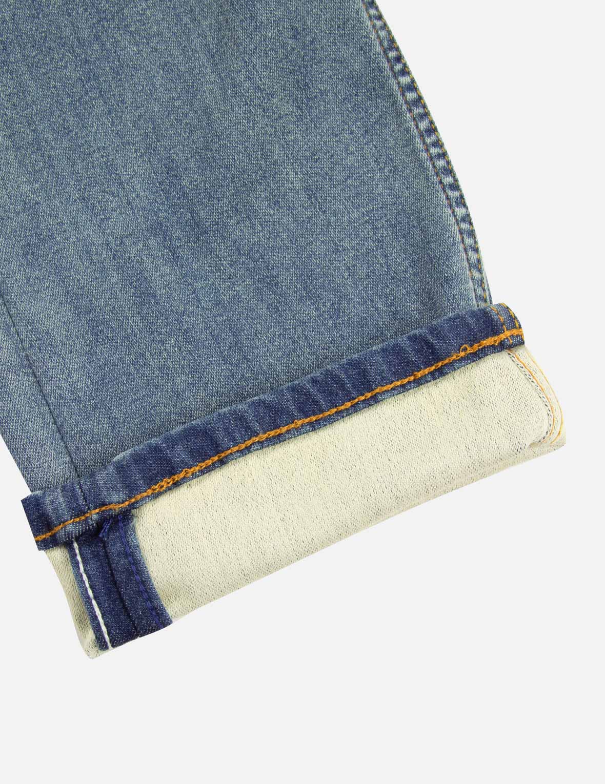 Multi-logo Daicock Print Taper Fit Denim Jeans #2017