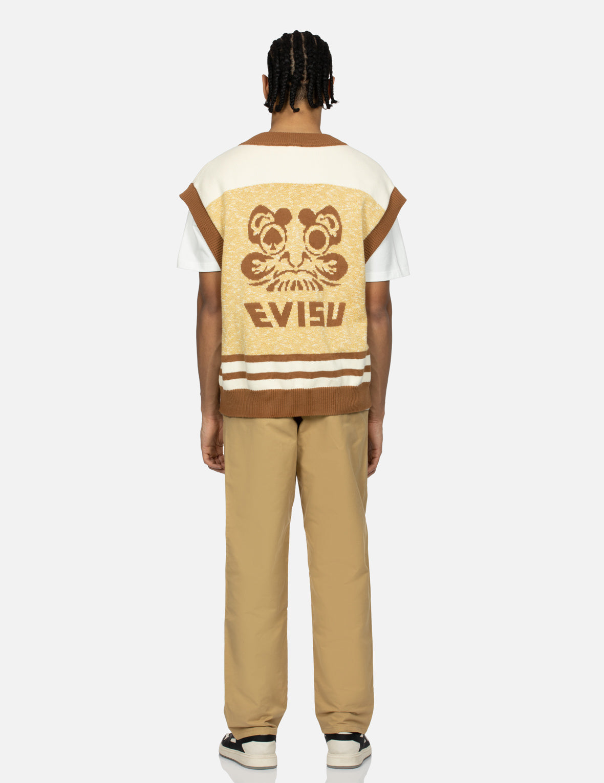 黑桃达摩提花时尚版型针织背心