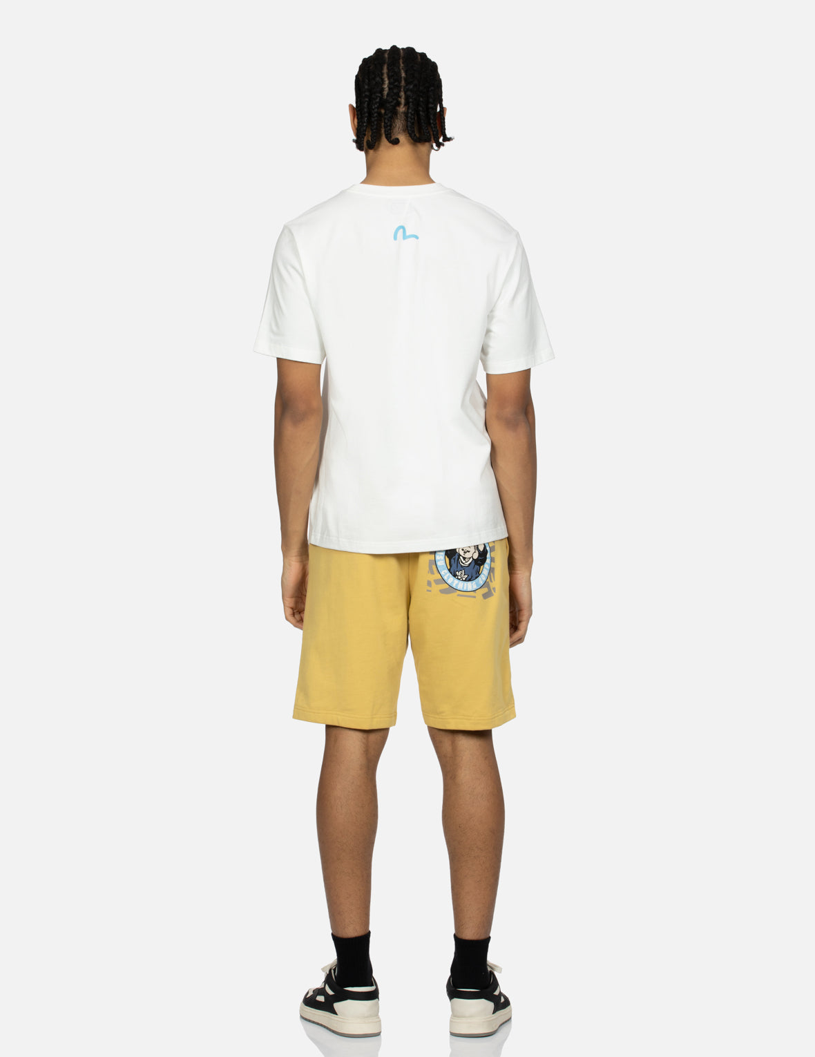 Playful Godhead Print Regular Fit Sweat Shorts