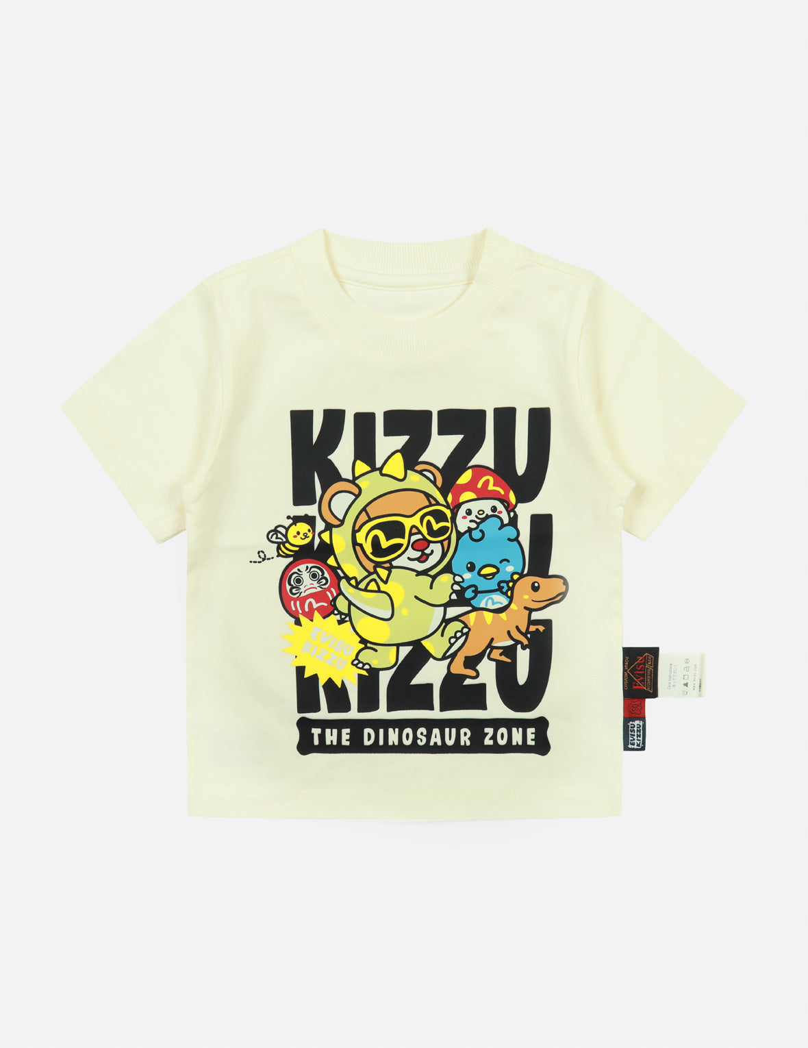 KIZZU Crews and Dinosaur Graphic Print Regular Fit T-Shirt KIZZU Crews and Dinosaur Graphic Print Regular Fit T-Shirt