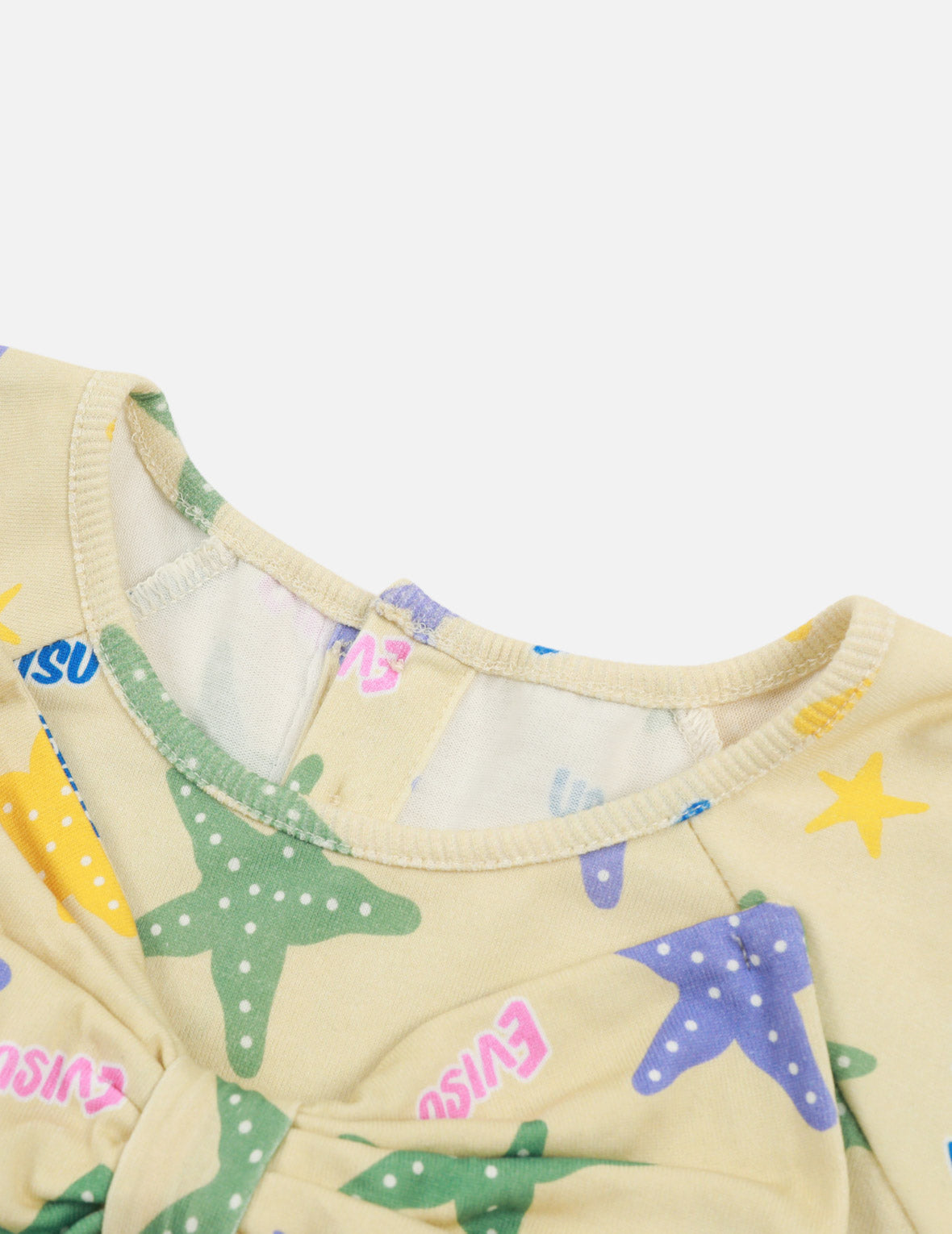 Allover Logo and Starfish Print Regular Fit Dress