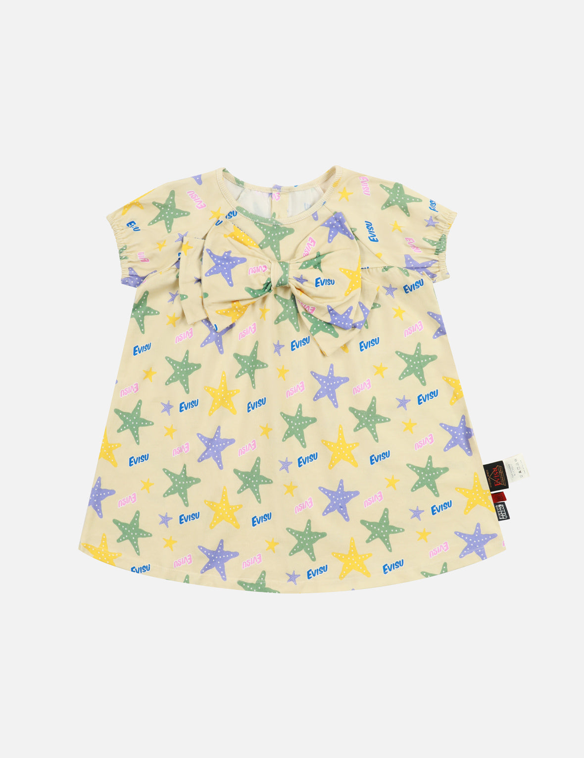 Allover Logo and Starfish Print Regular Fit Dress